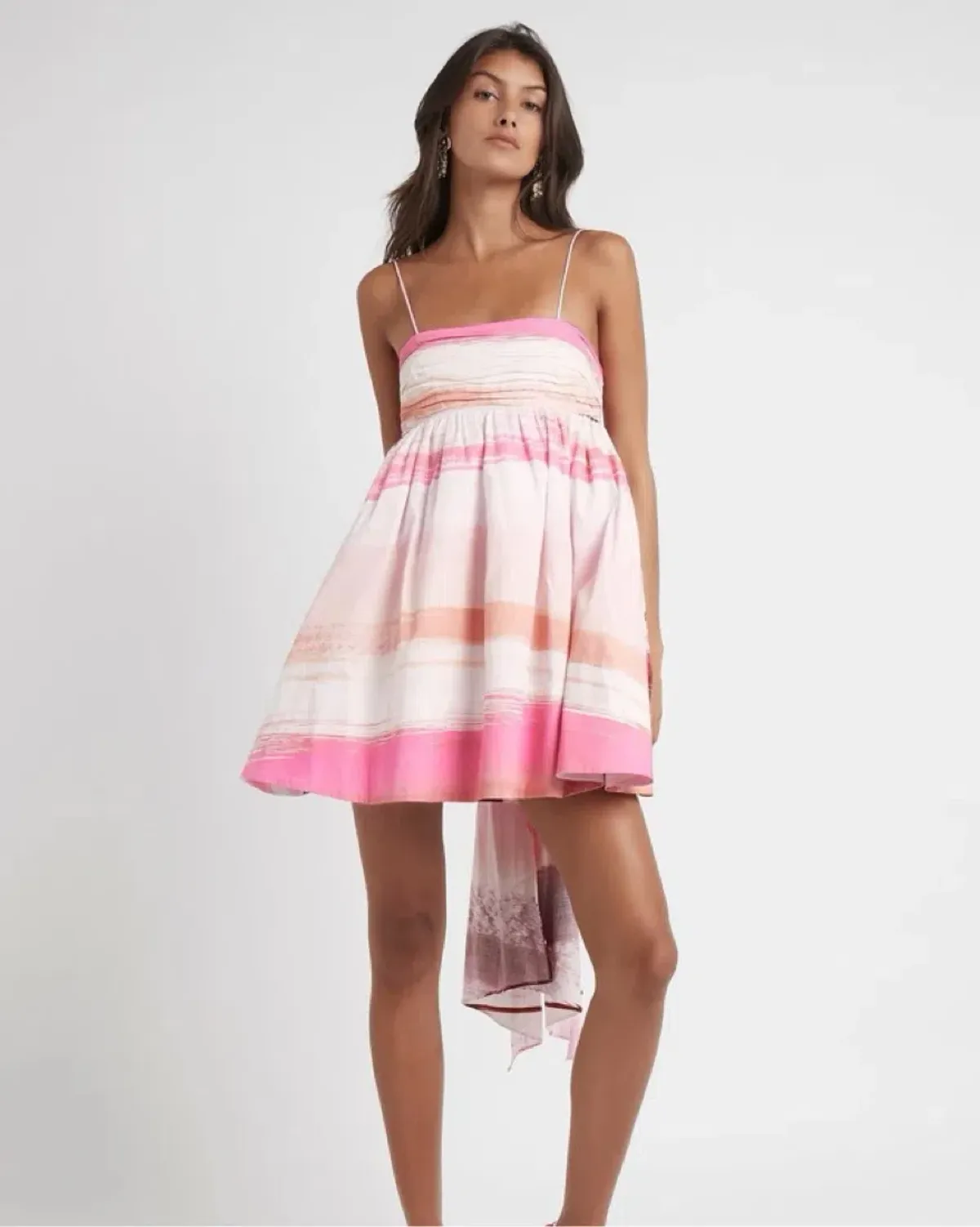 AJE Kasbah Mini Dress in Sunset Stripe Size 4 - Image 1