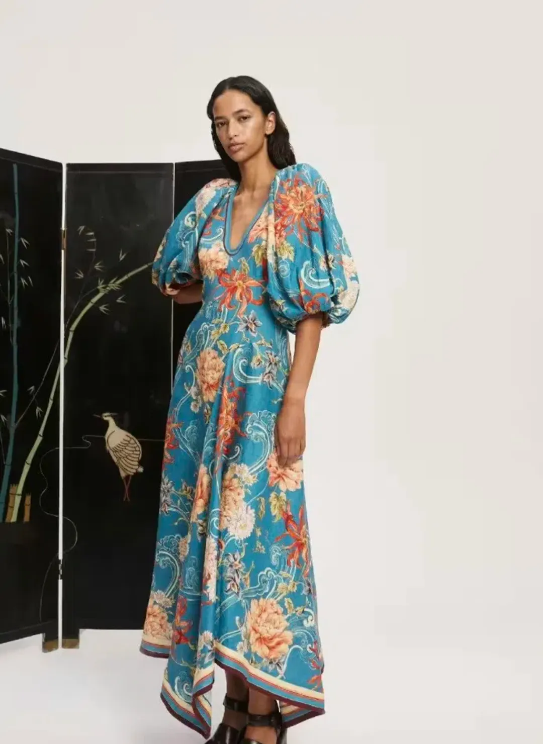 Alemais Fletcher Midi Dress Size 8 for rent on The Volte - main image