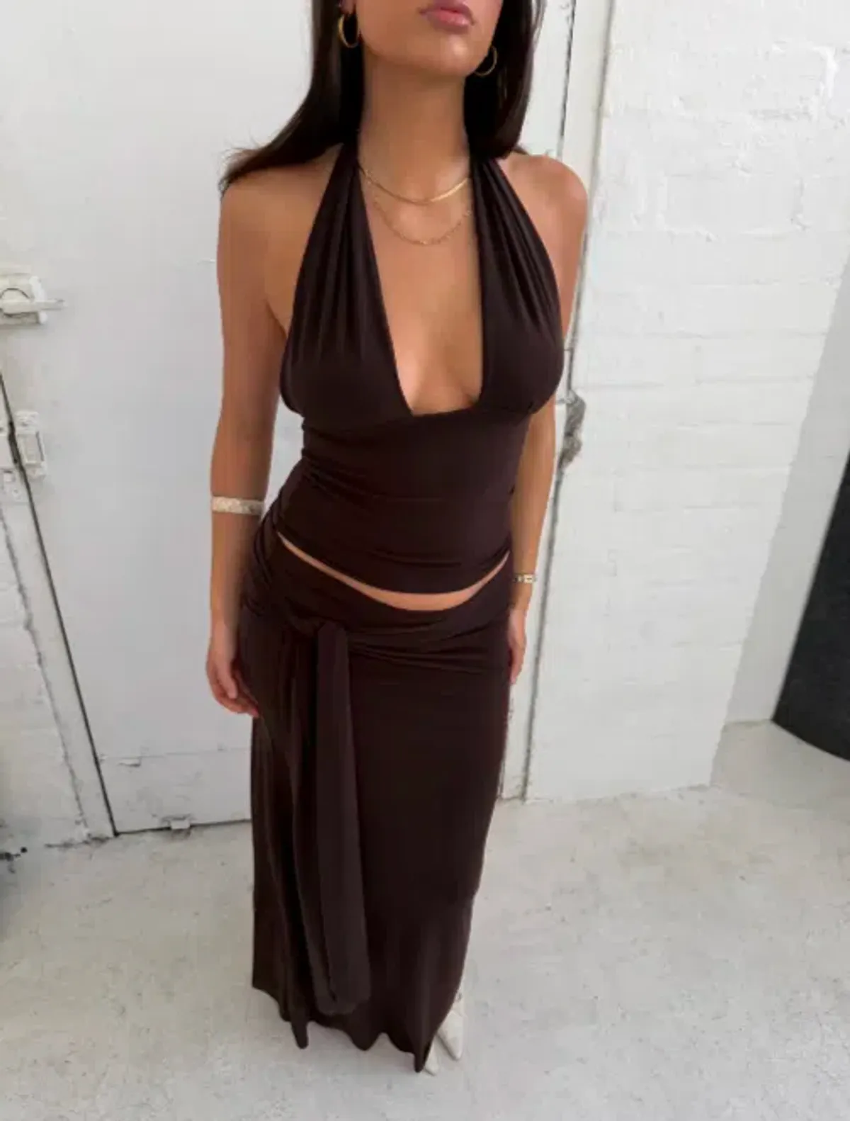 La Marie, SOFIA SET, brown , size Small - Image 3