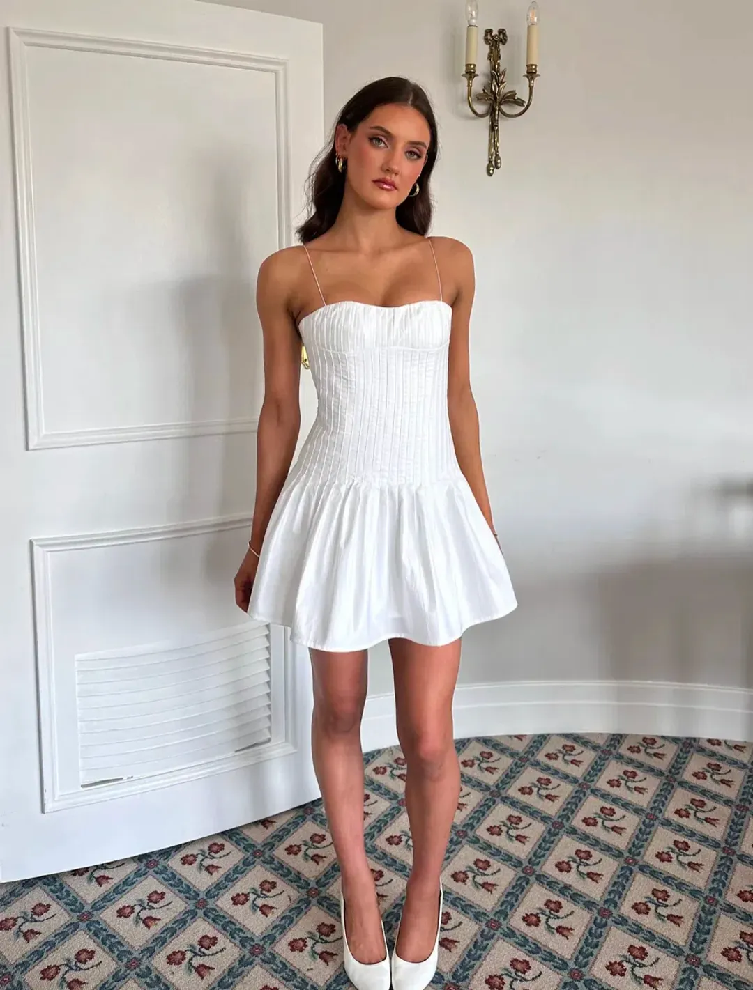 Asa fields, The Olivia Mini, White, Size 8  for rent on The Volte - main image