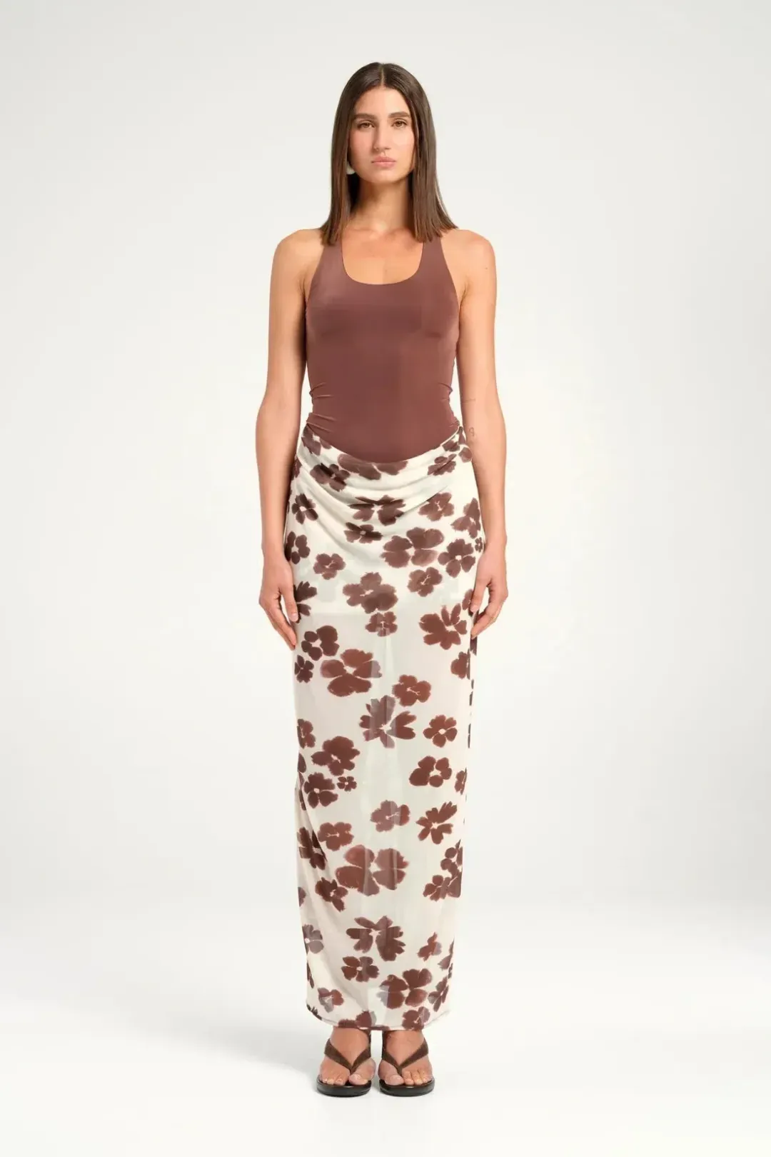 BENNI PIPER MAXI DRESS - COCO BLOSSOM - size 10 for rent on The Volte - main image
