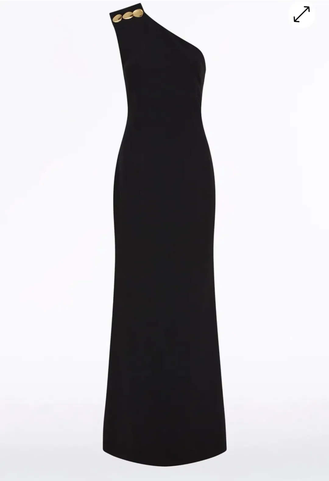Carla Zampatti Diana Gown Black size 12 for rent on The Volte - main image
