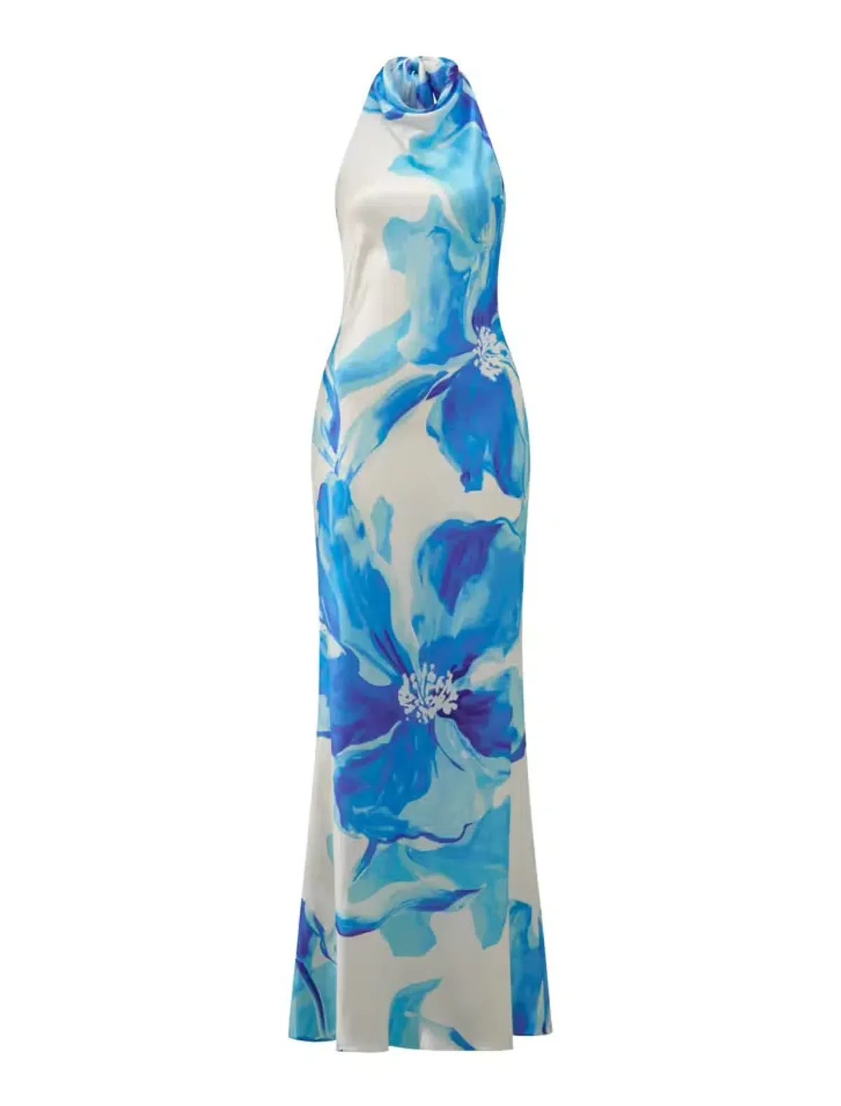 Forever New Clementine High Neck Satin Maxi Dress - Image 6