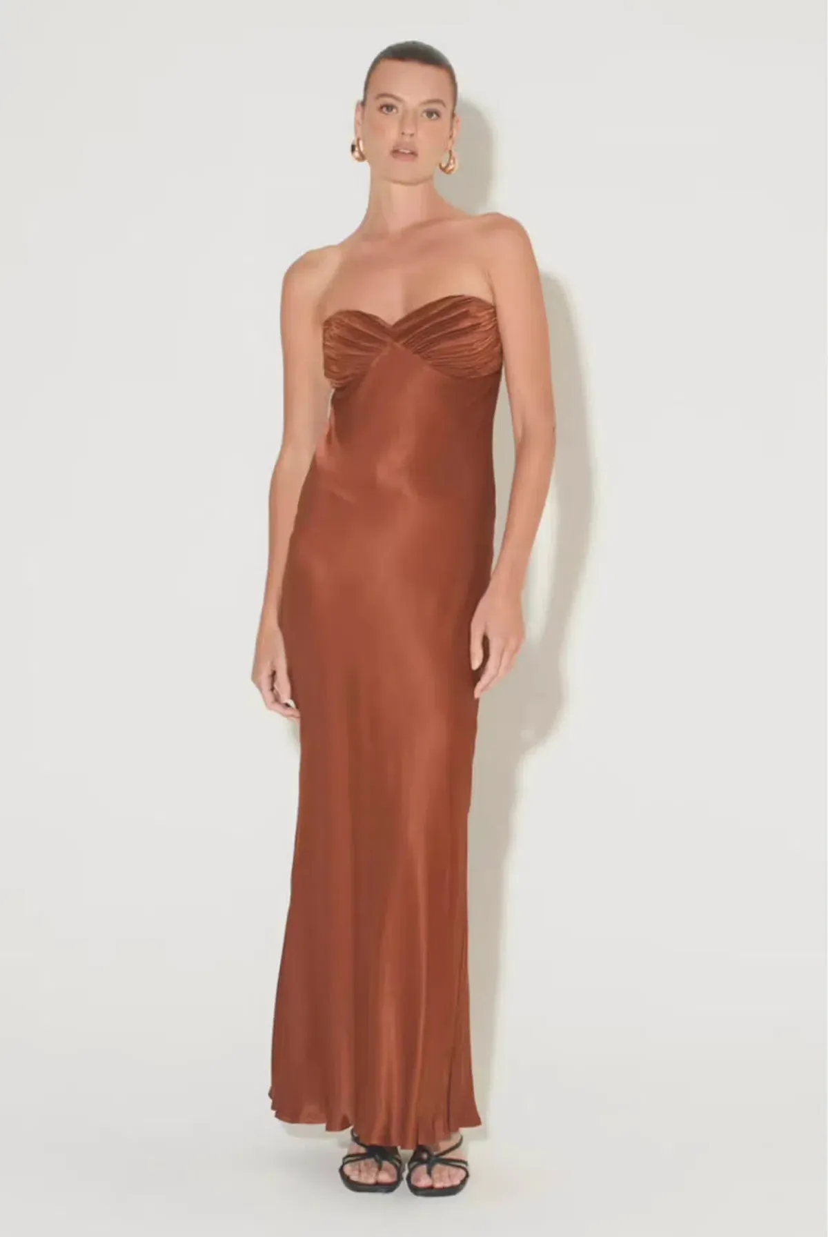 Hansen and Gretel Becca Dress in Chestnut Size S / AU 8 - Image 1