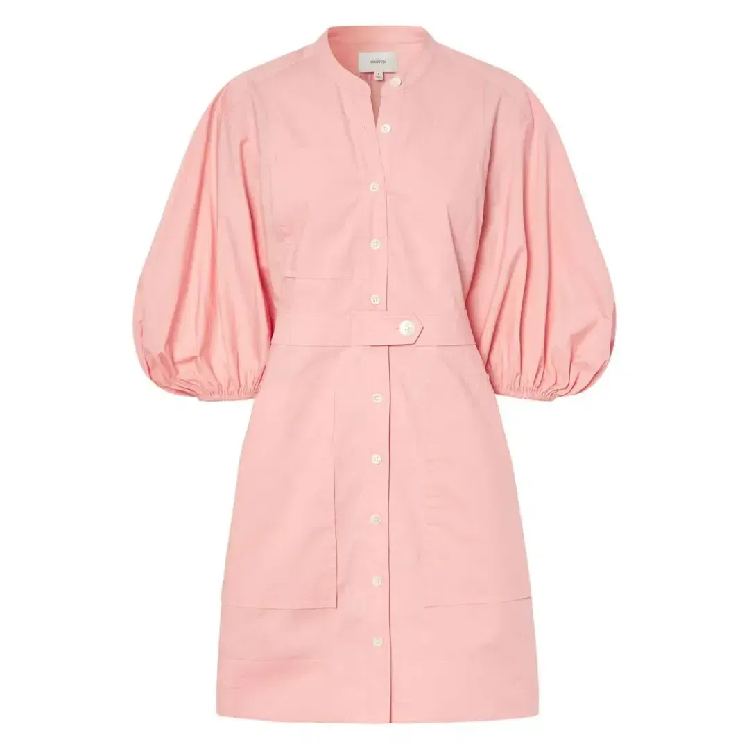 Oroton Foxglove Short Utility Dress In Primrose | Size AU 10  for rent on The Volte - main image