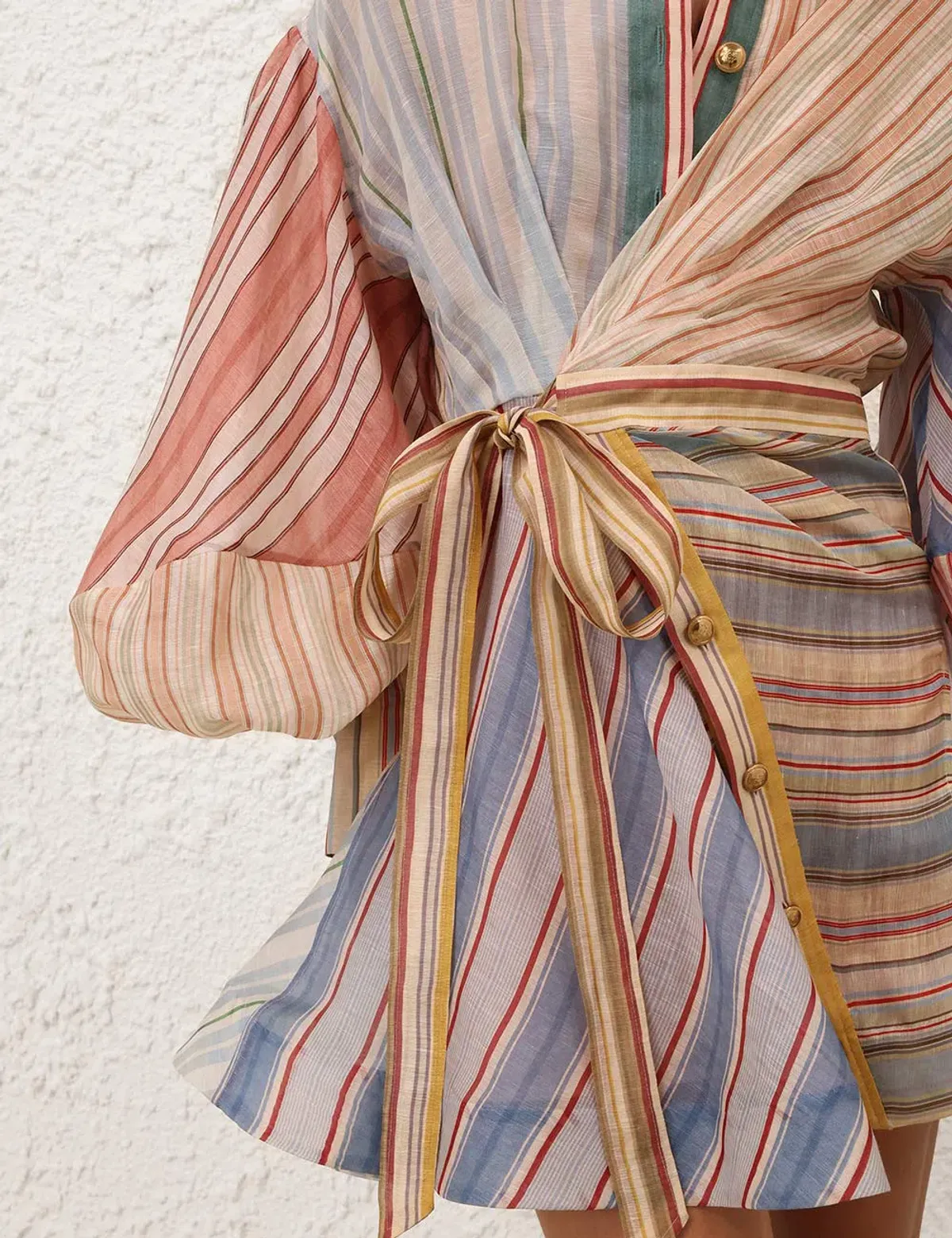 REBELLION STRIPED MINI DRESS - Image 2