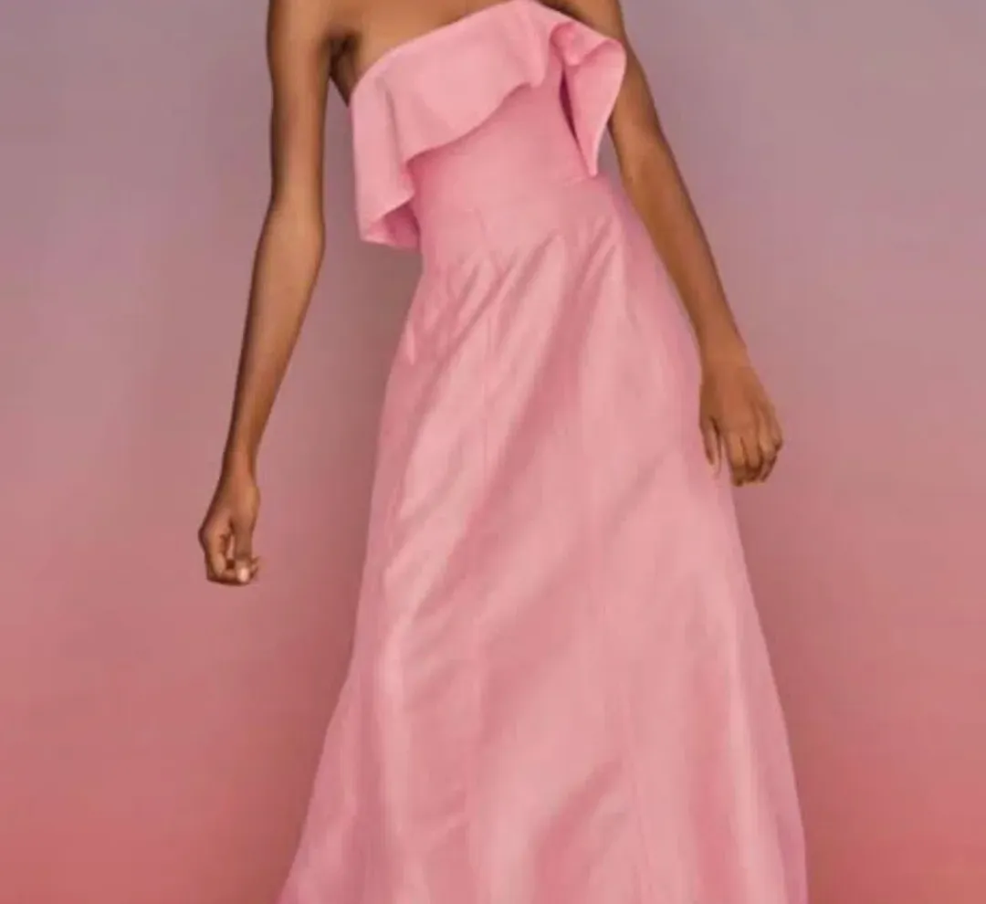 Aje Pink Shallow Dress  for rent on The Volte - main image