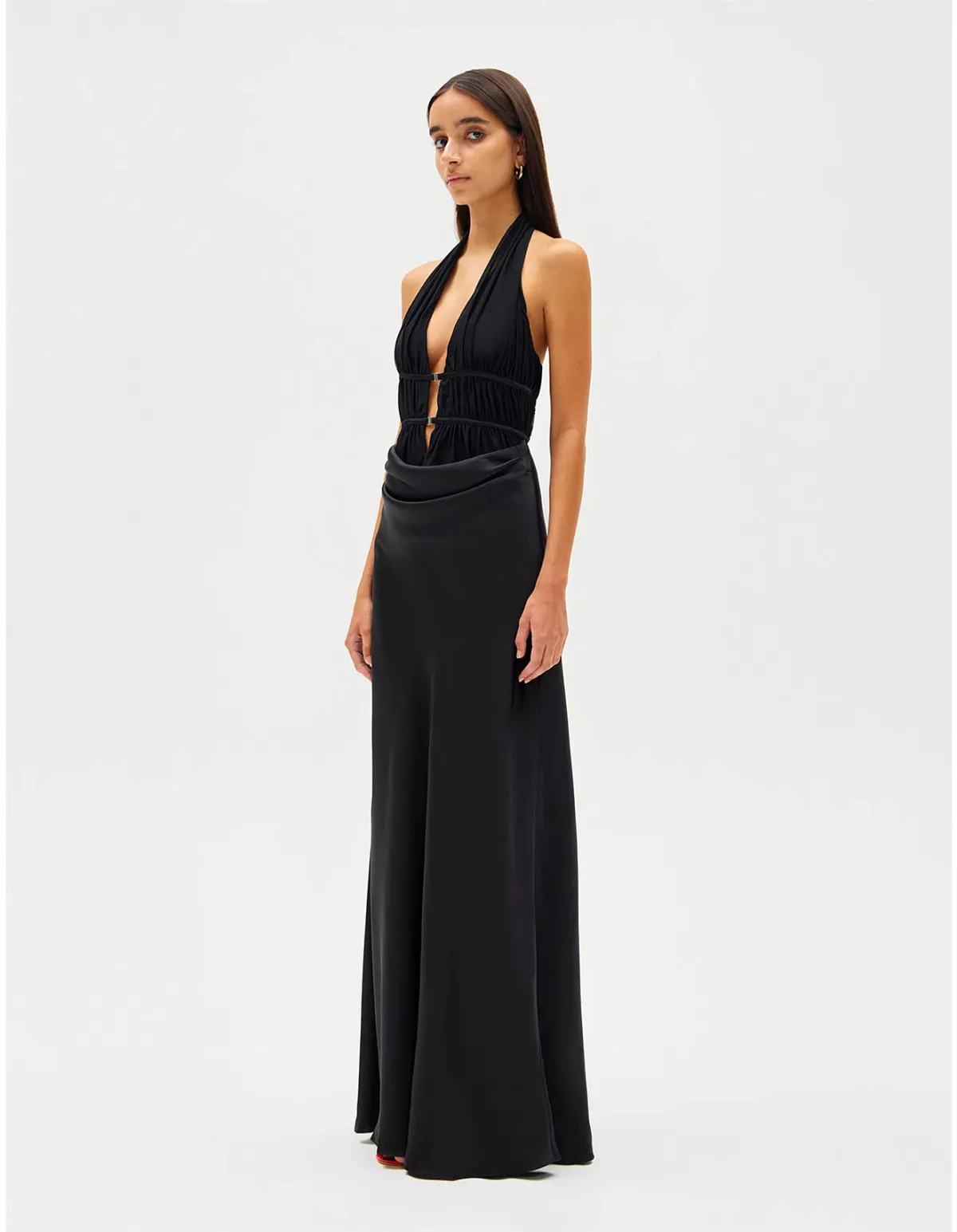 Misha Celine Maxi Dress in Black  - Image 1