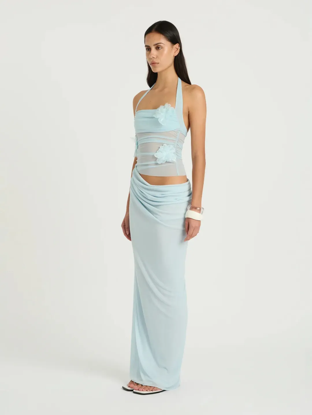 Benni Florence Maxi Dress Freshmint Size 10 for rent on The Volte - main image