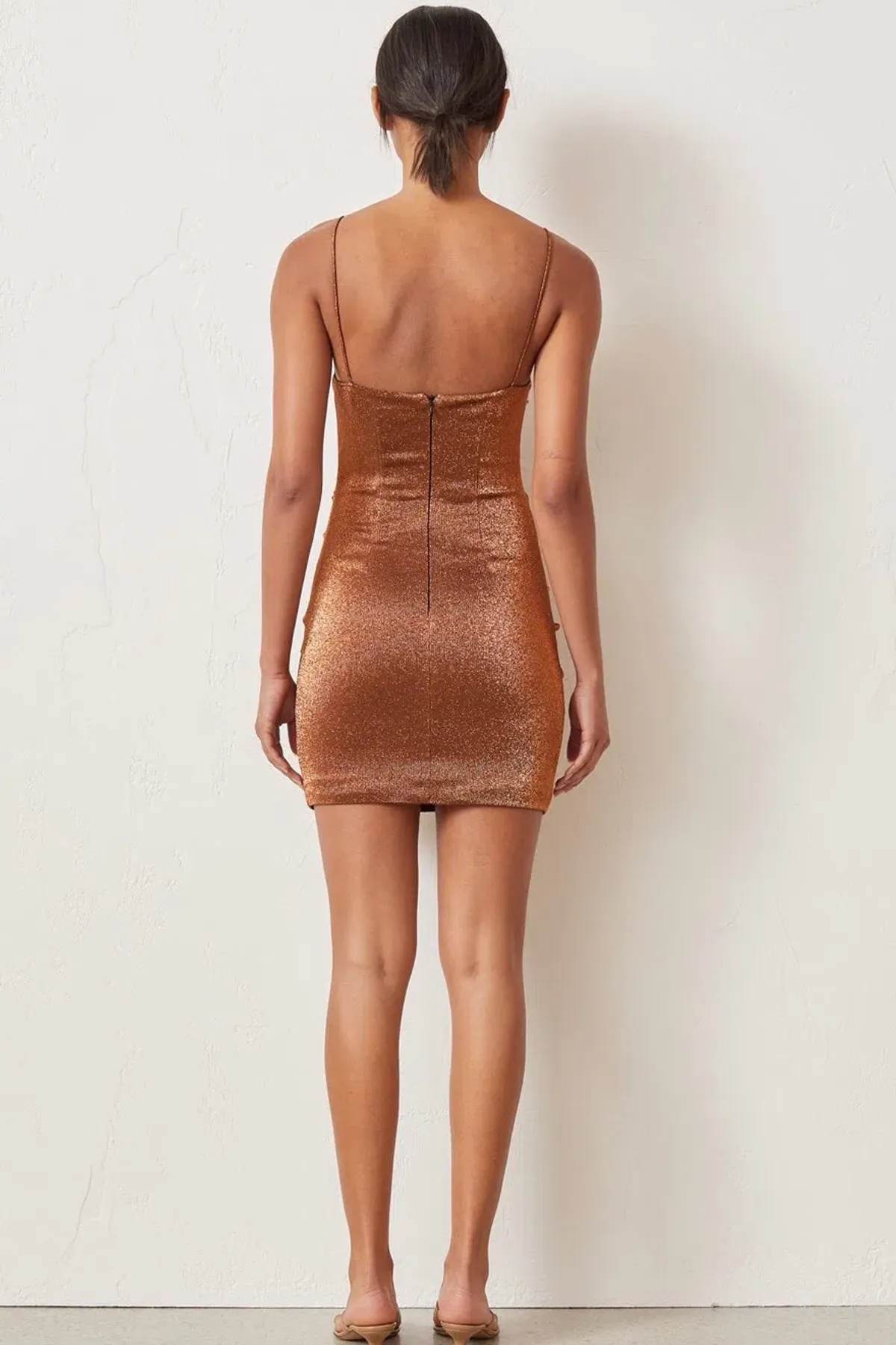 Bec & Bridge - Bronze Baby Mini Dress - Size 10 - Image 4