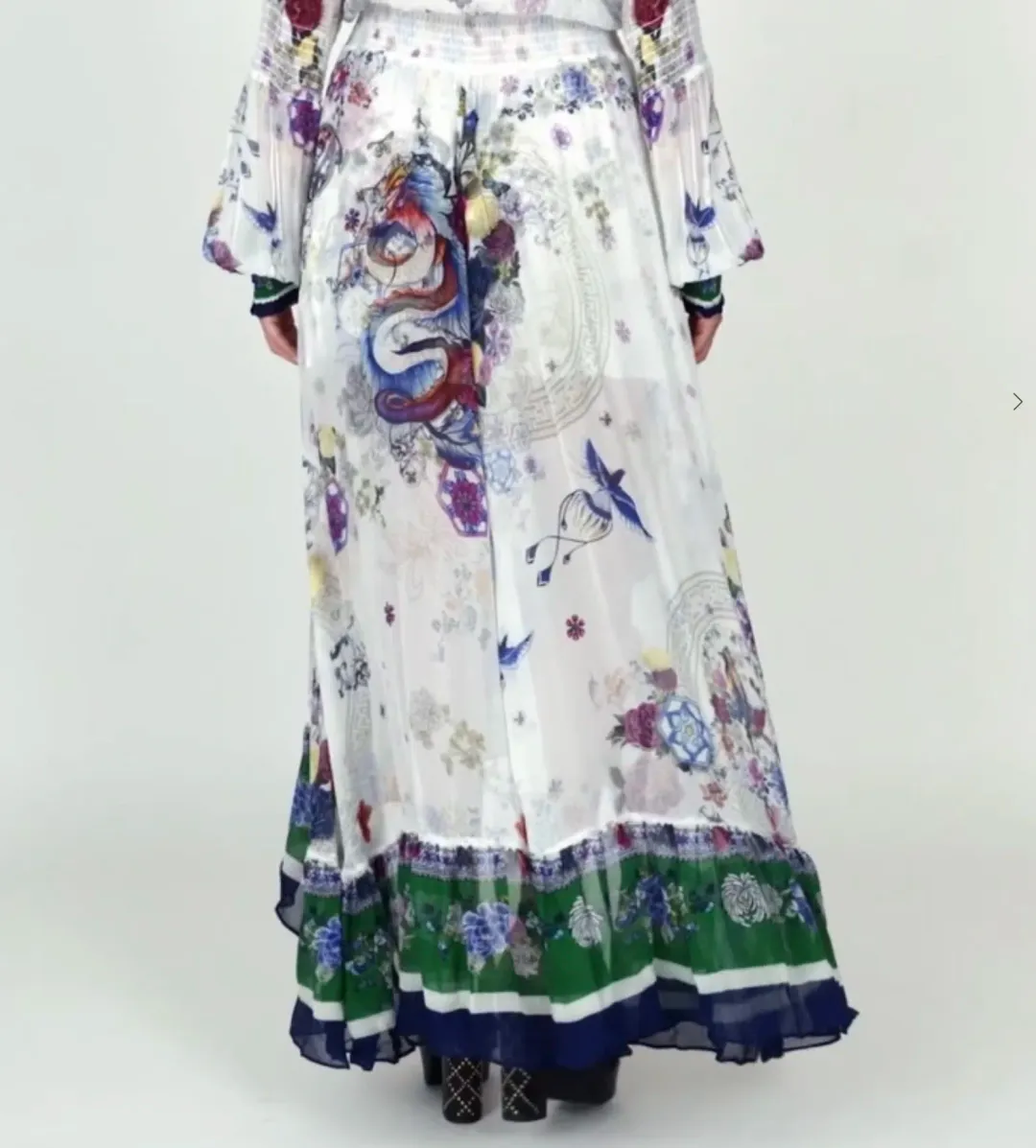 Camilla Gentle Moon Blouson sleeve Wrap Dress Size XL NWT RRP $ 899 for rent on The Volte - main image