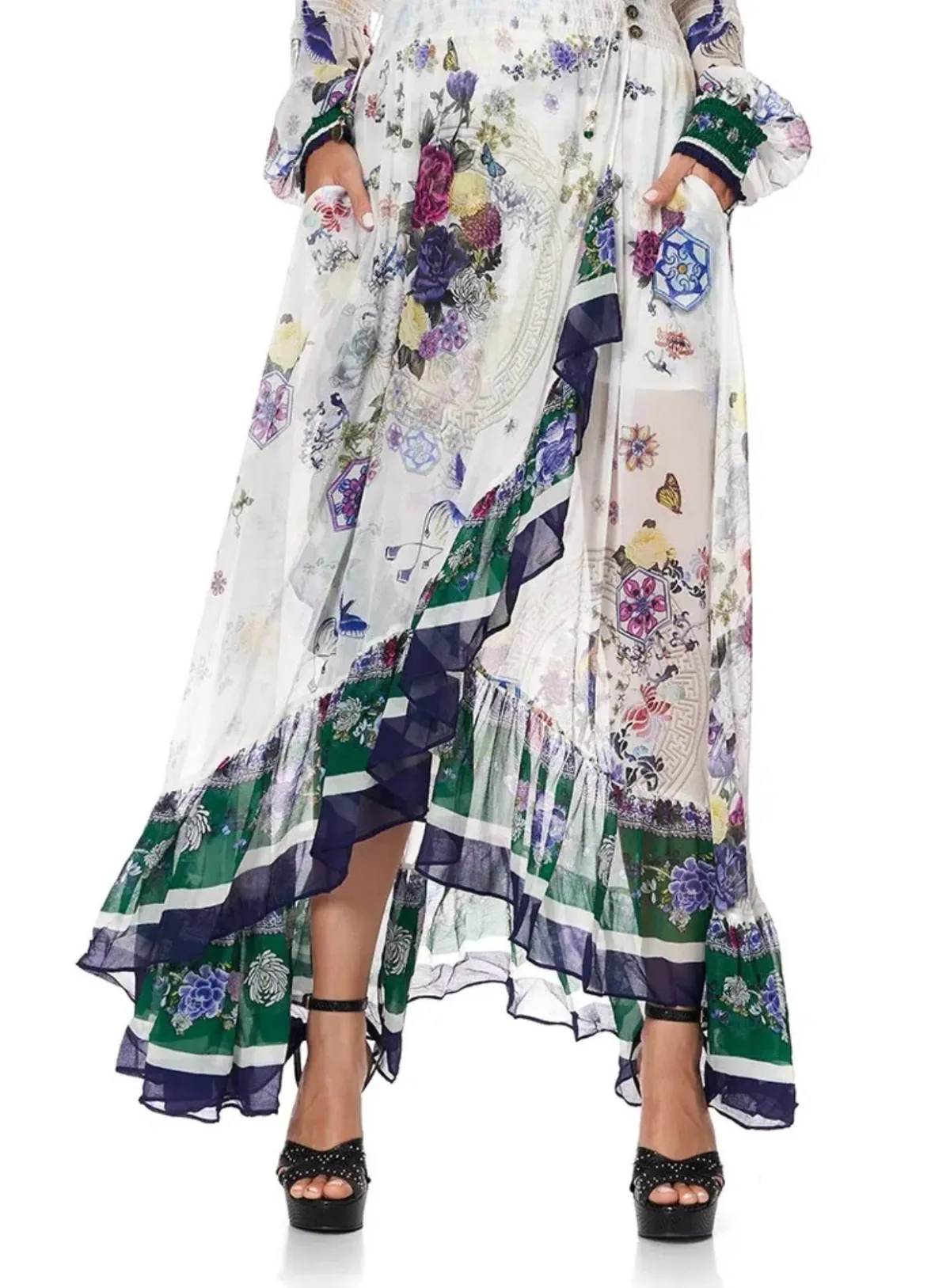 Camilla Gentle Moon Blouson sleeve Wrap Dress Size XL NWT RRP $ 899 - Image 10