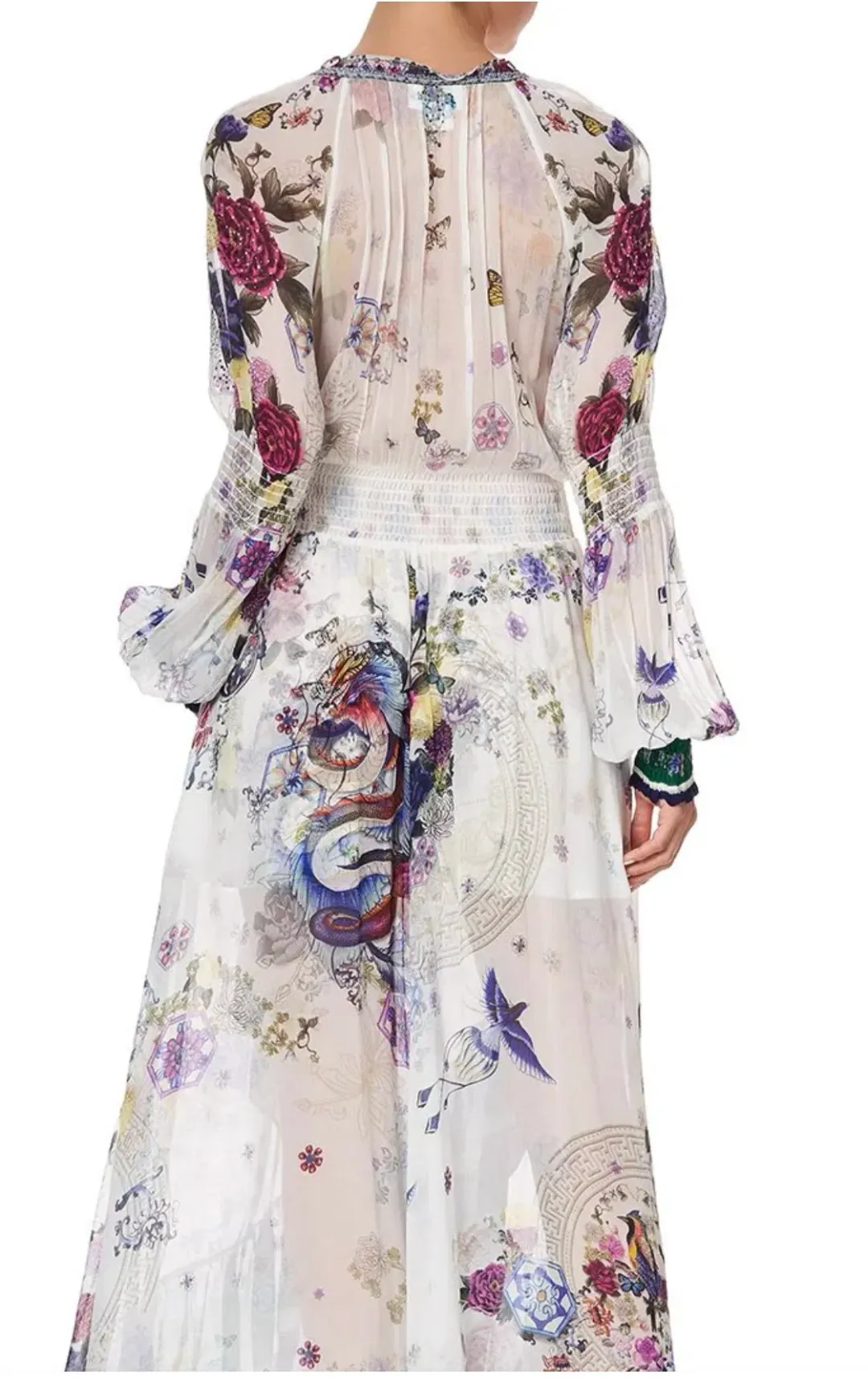 Camilla Gentle Moon Blouson sleeve Wrap Dress Size XL NWT RRP $ 899 for rent on The Volte - main image