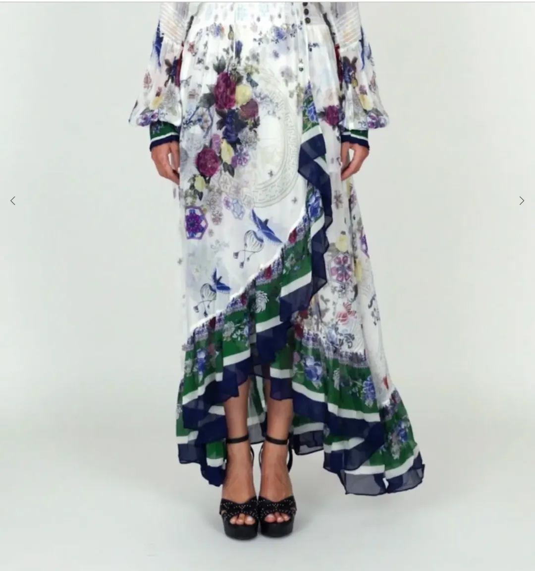 Camilla Gentle Moon Blouson sleeve Wrap Dress Size XL NWT RRP $ 899 for rent on The Volte - main image