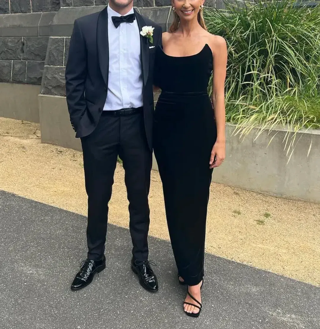 Effie Kats KOI GOWN | Black Velvet for rent on The Volte - main image