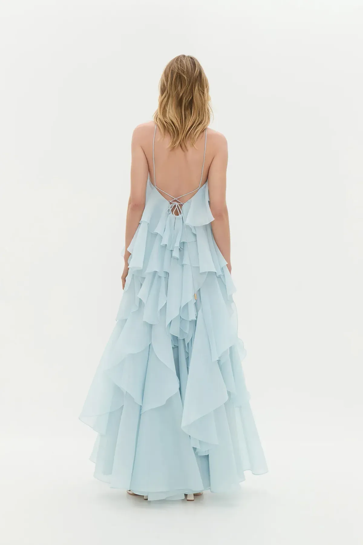 Aje / Pandorea Layered Maxi Dress / Silver Blue / (Fits 10-14) - Image 4