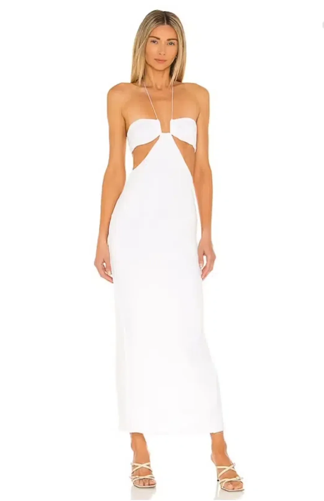 Natalie Rolt Willow Midi in White for rent on The Volte - main image