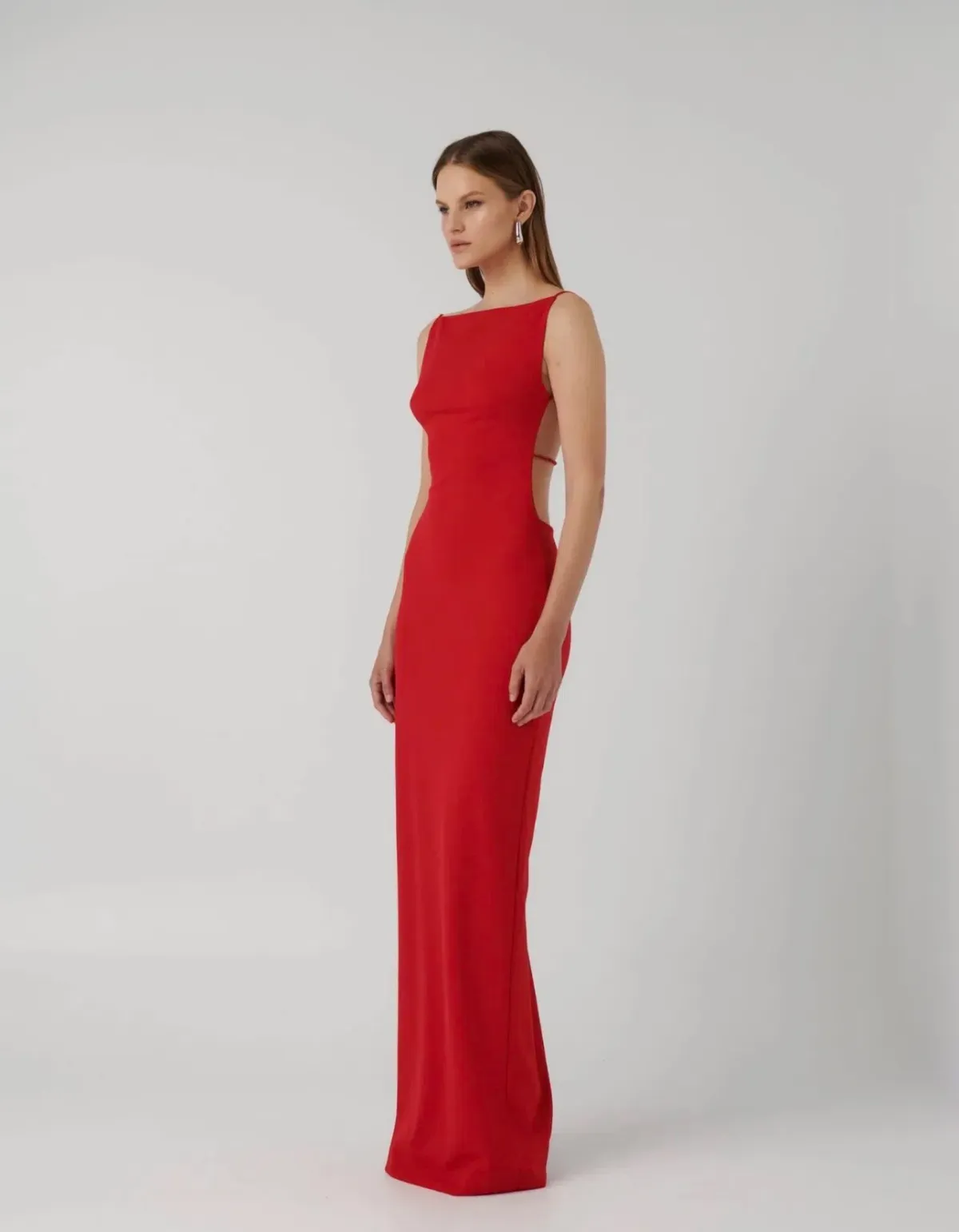 Effie Kats Gabi Gown - Red - Image 2