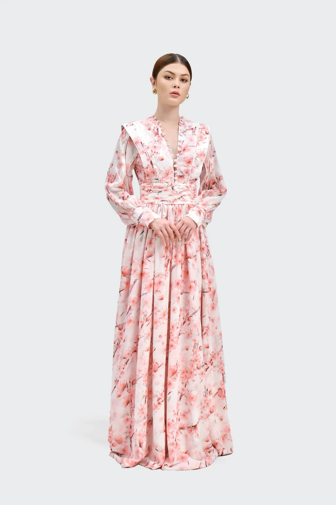 Justin Tong Xander Maxi Dress Size 12 for rent on The Volte - main image