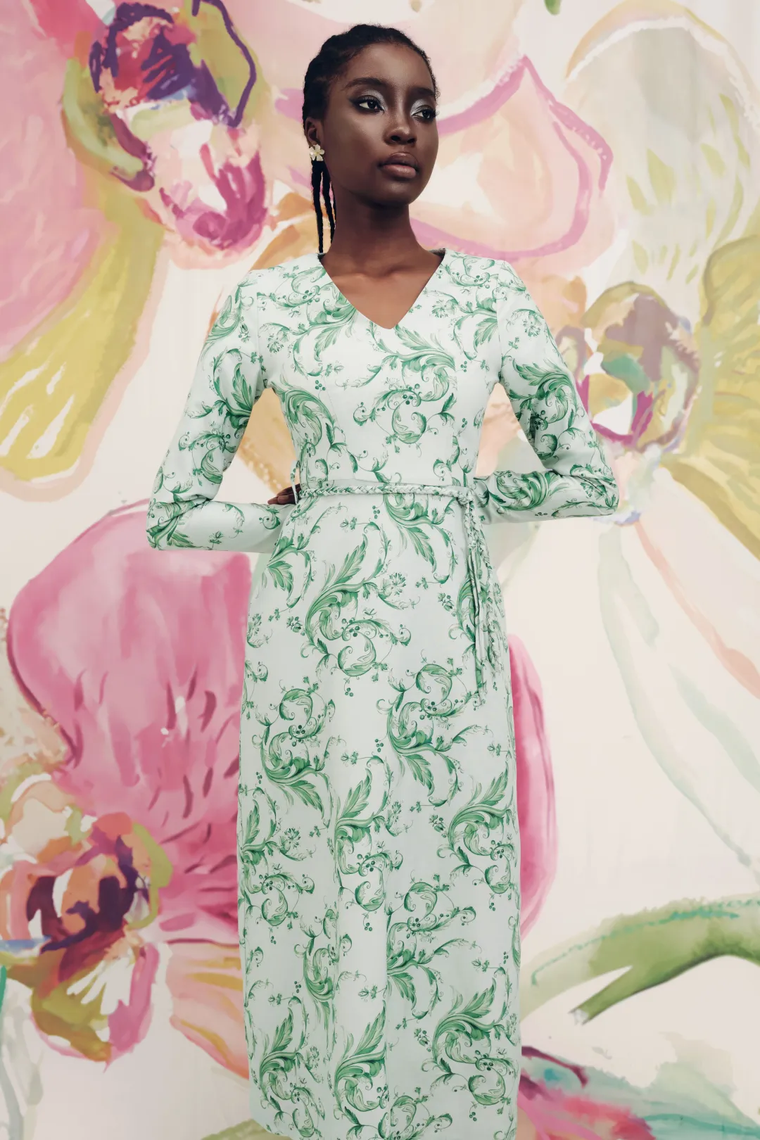 Justin Tong Eleanor Maxi Dress Size 12 for rent on The Volte - main image