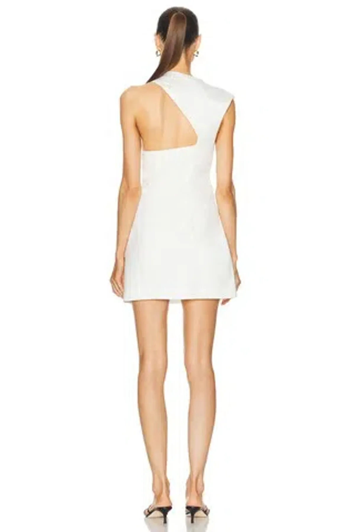 ST. AGNI Asymmetric Tuck Mini Dress - Image 3
