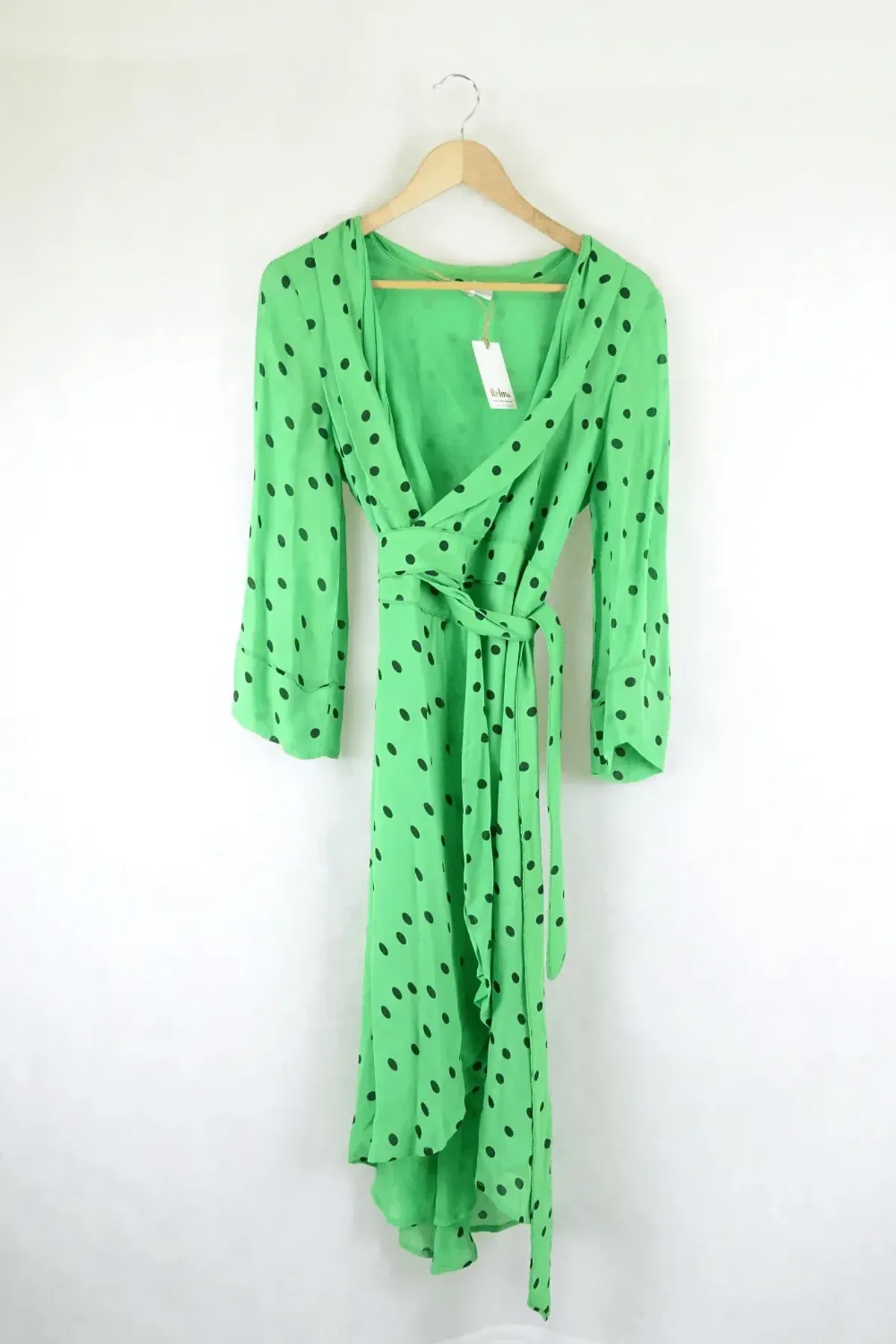 Ganni Polka Dot Wrap Dress size 40 - Image 7