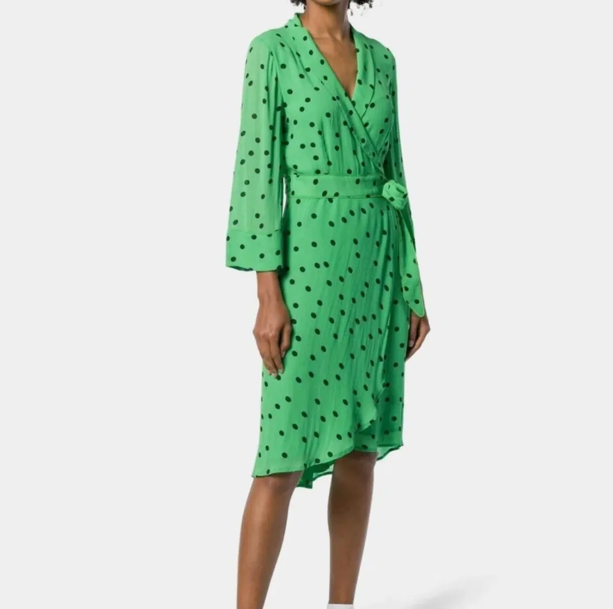 Ganni Polka Dot Wrap Dress size 40 - Image 5