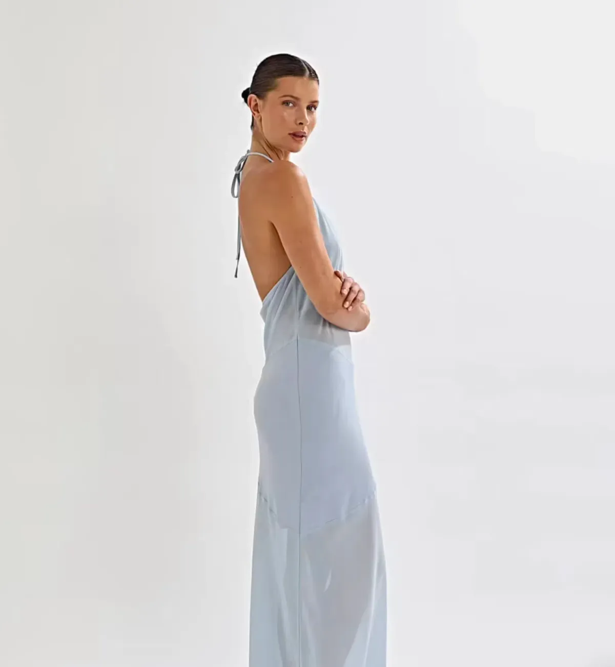 ONE MILE ERYN DRESS IN BLUE ICE SIZE 12 - Image 3