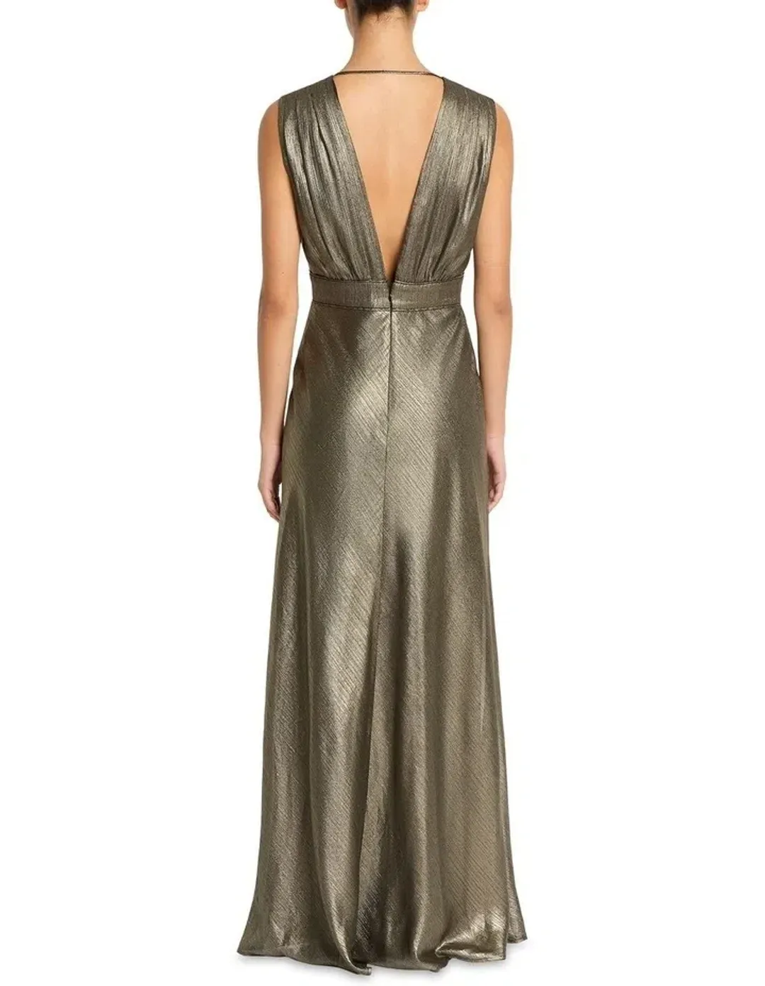 Sass & Bide Lost In Monaco Dress in Antique Gold Size 16 for rent on The Volte - main image