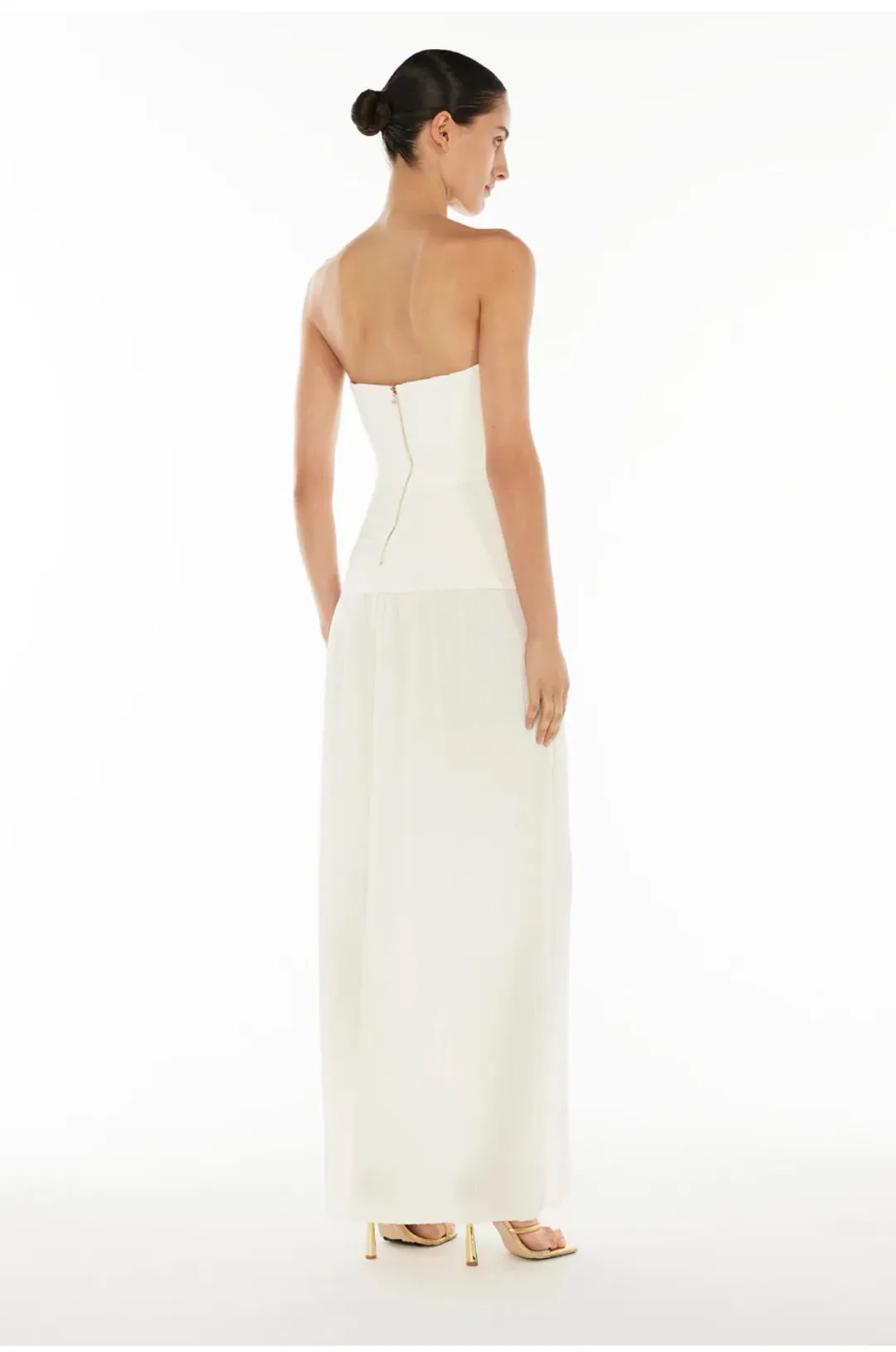 Manning Cartell Double Time Pleat Strapless Dress size 10 for rent on The Volte - main image