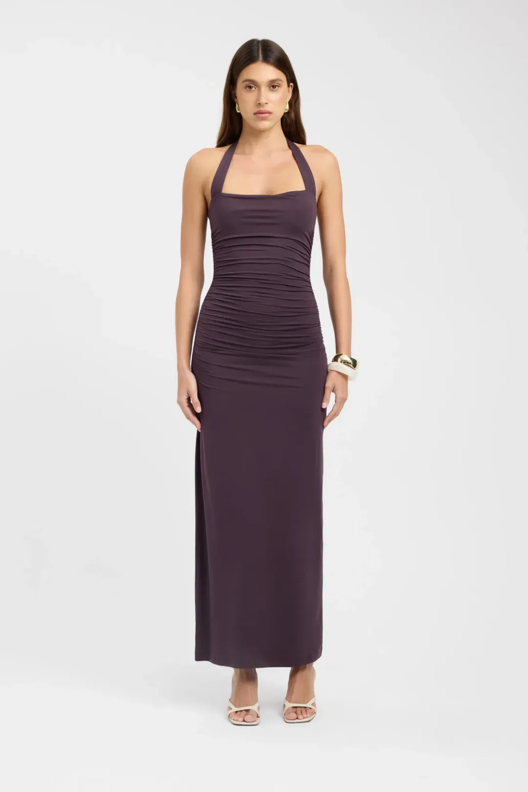 Kookai Hailey Halter Dress in Brown Size XS/S for rent on The Volte - main image