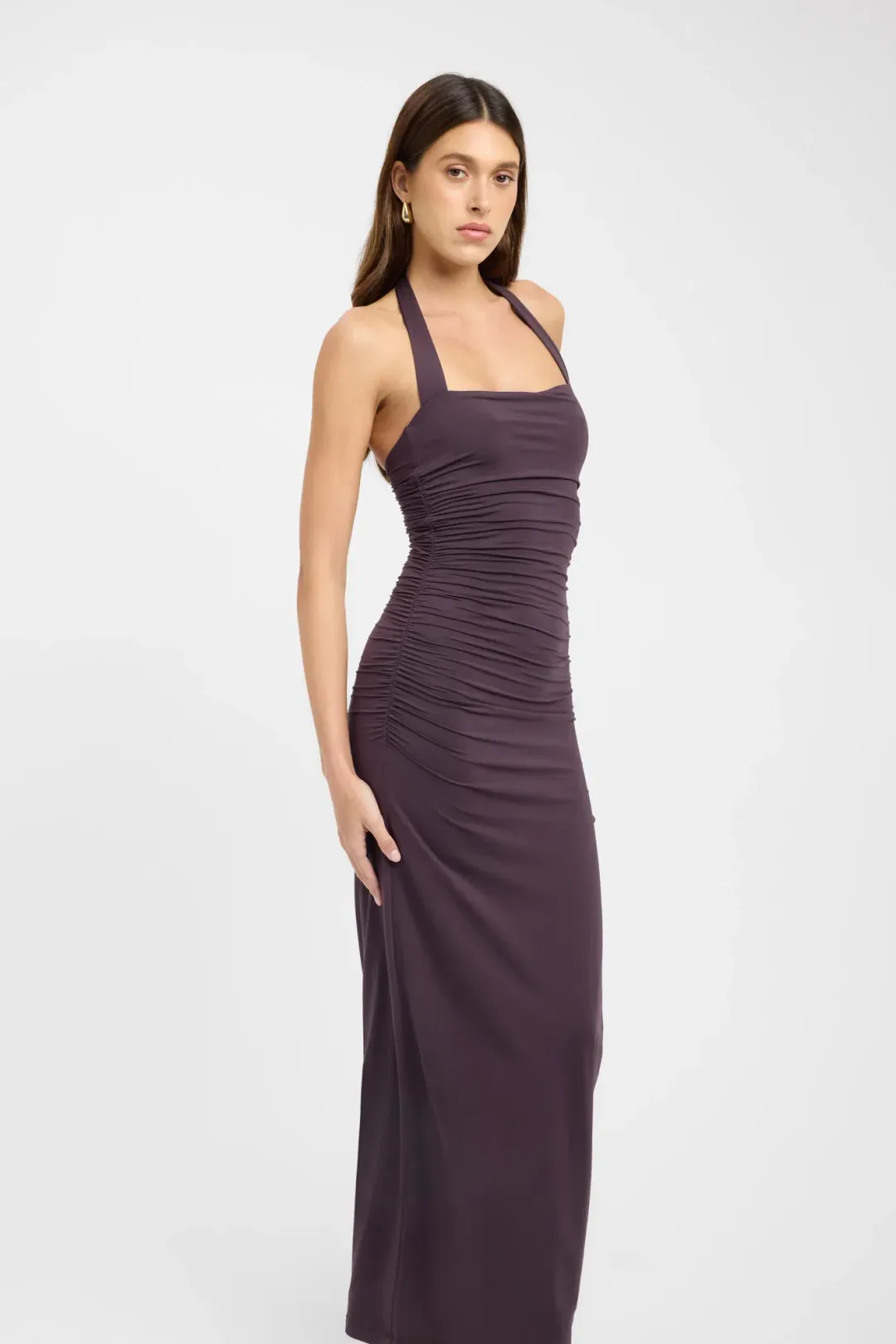 Kookai Hailey Halter Dress in Brown Size XS/S for rent on The Volte - main image