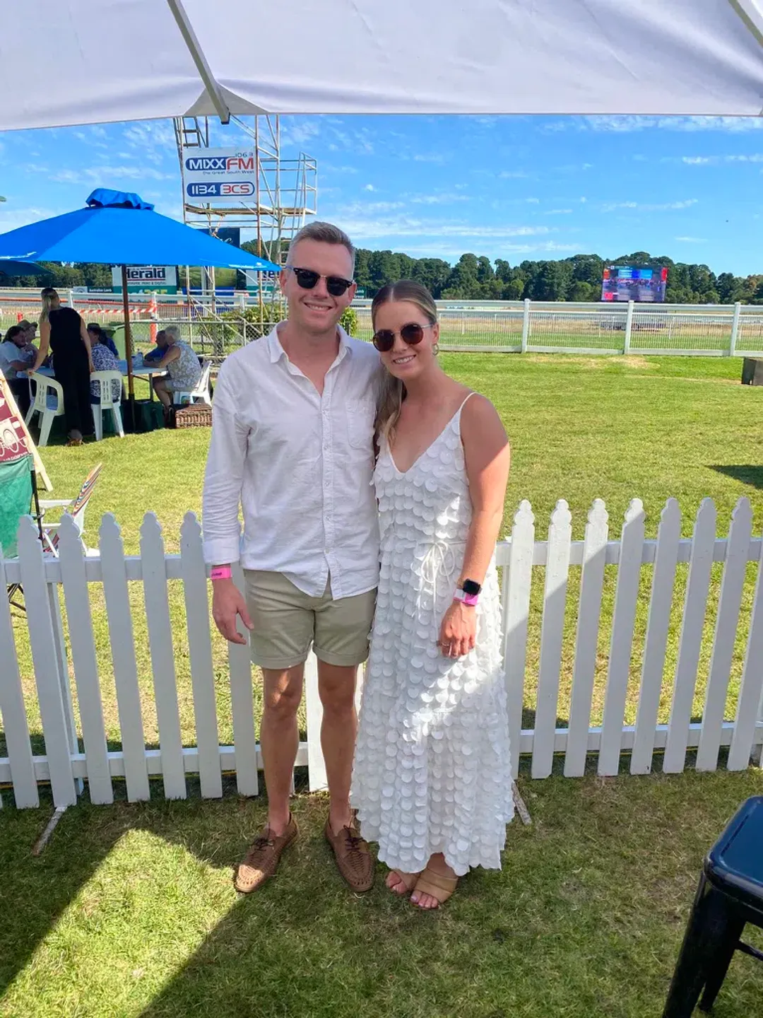 Sheike White Heaven V Neck Maxi Dress. Size 8 for rent on The Volte - main image