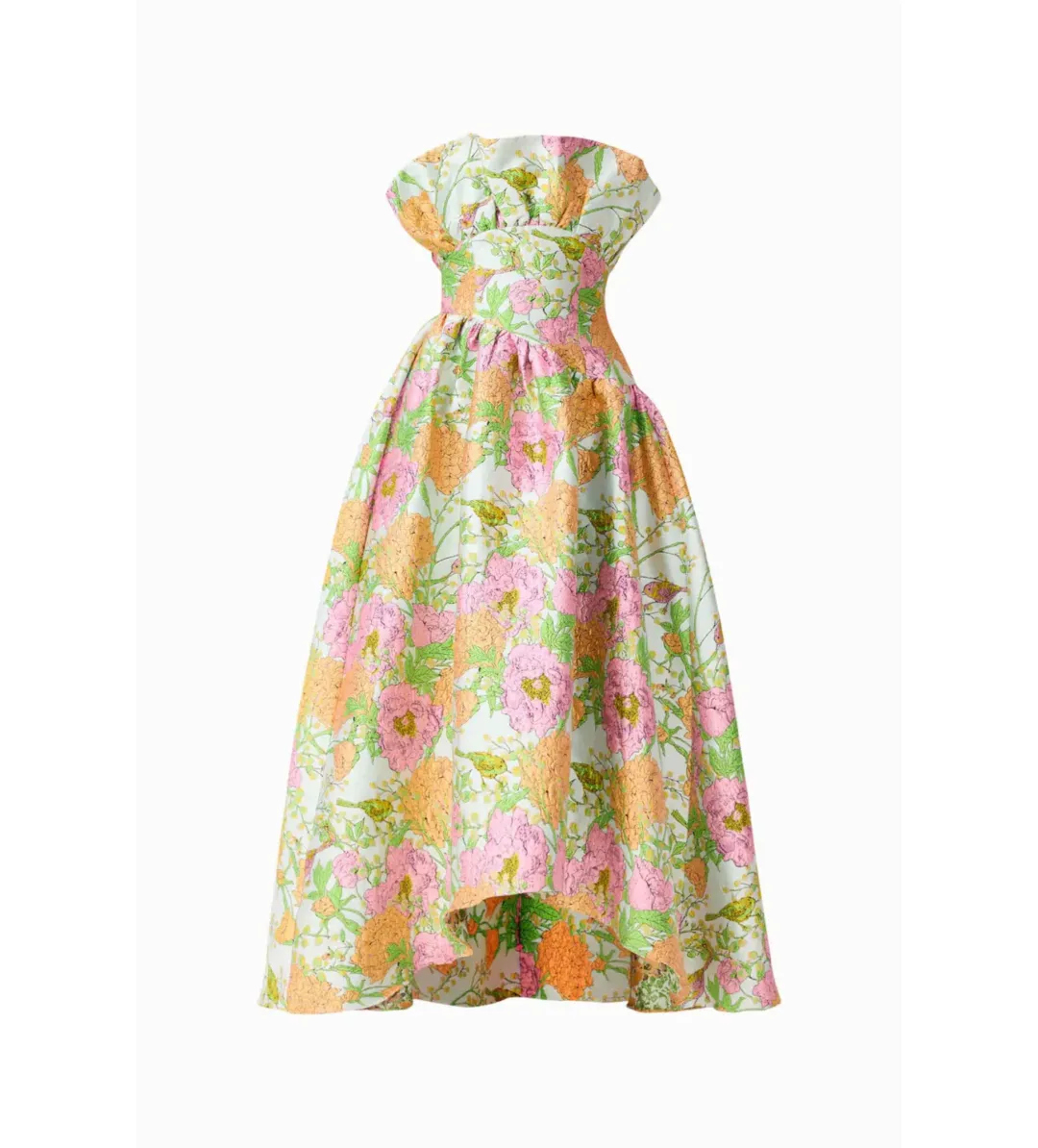 Elliatt Laurel Sleeveless Maxi Dress in Green Floral Size 10 for rent on The Volte - main image