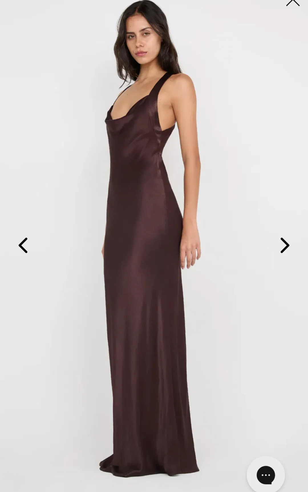 Bec & Bridge Gia Halter Maxi Dress brown size 6 for rent on The Volte - main image