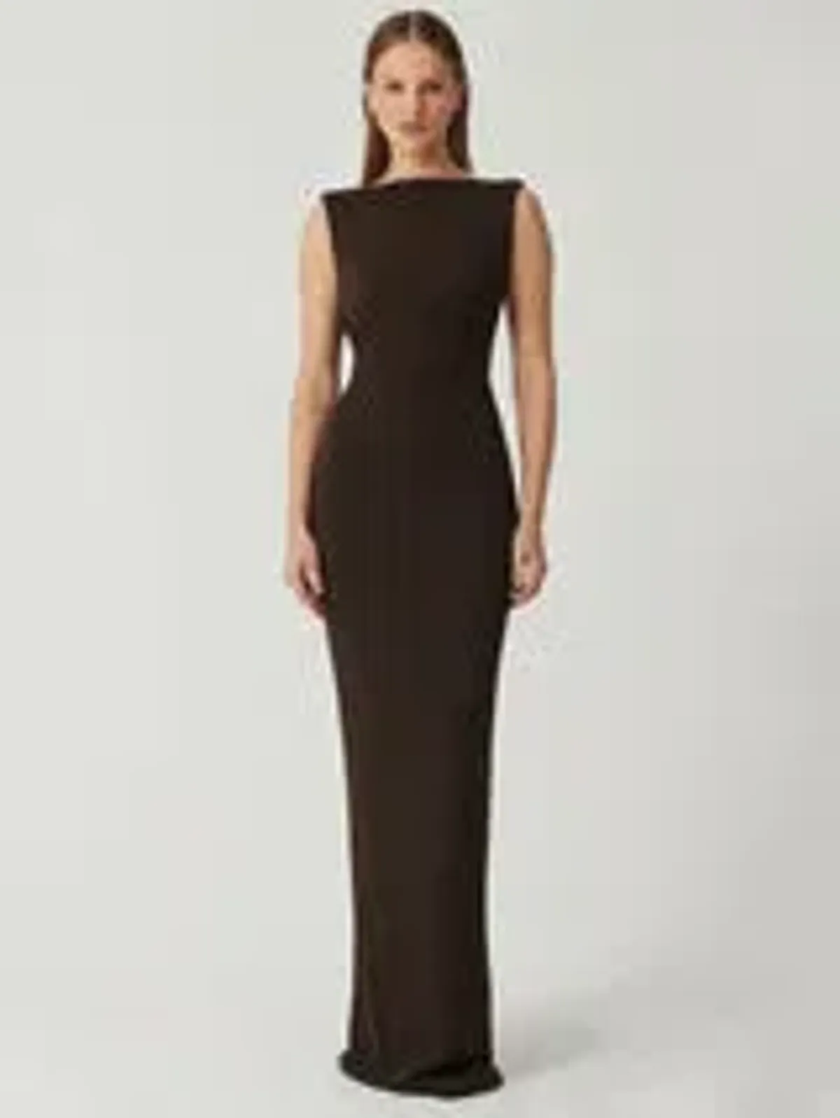 Effie Kats Verona Gown Brown Size S - Image 1