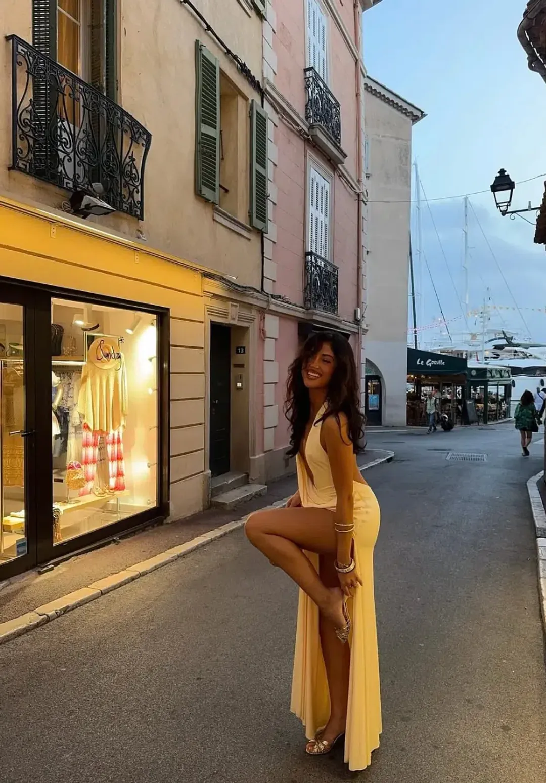 Natalie Rolt Winona Gown Lemon Size 1 (AU 8) for rent on The Volte - main image