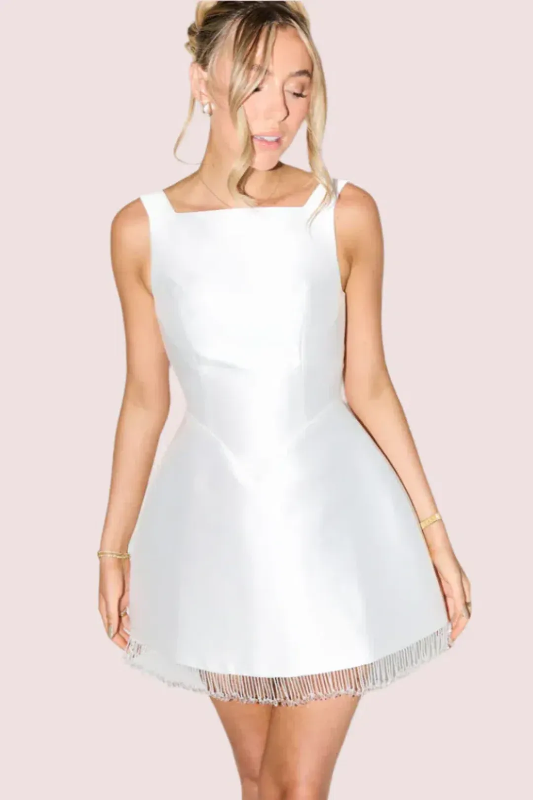 Odd Muse - Ultimate Muse Embellished Trim Mini dress TALL for rent on The Volte - main image