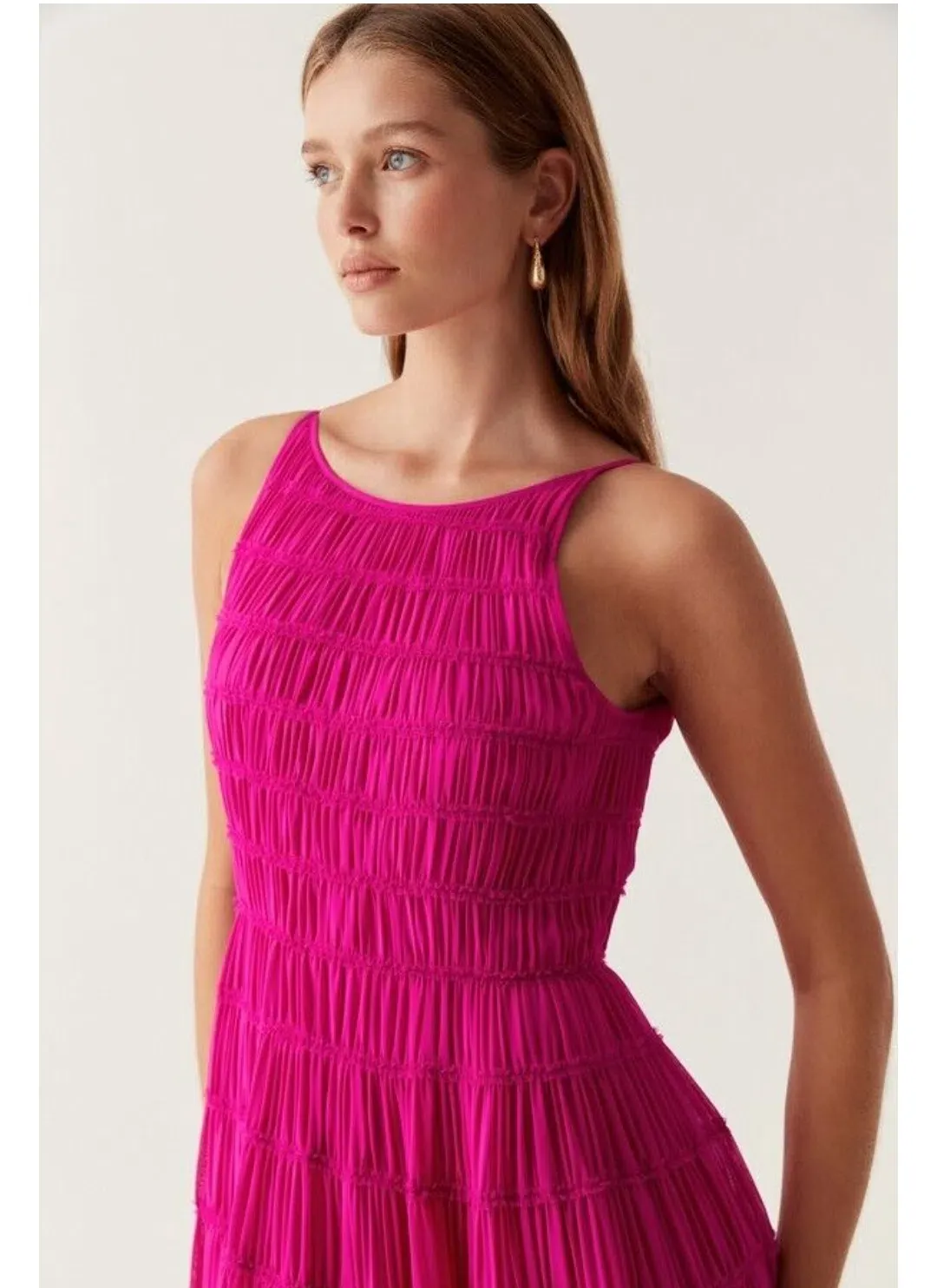 Aje Rosewood Ruched Maxi Dress for rent on The Volte - main image