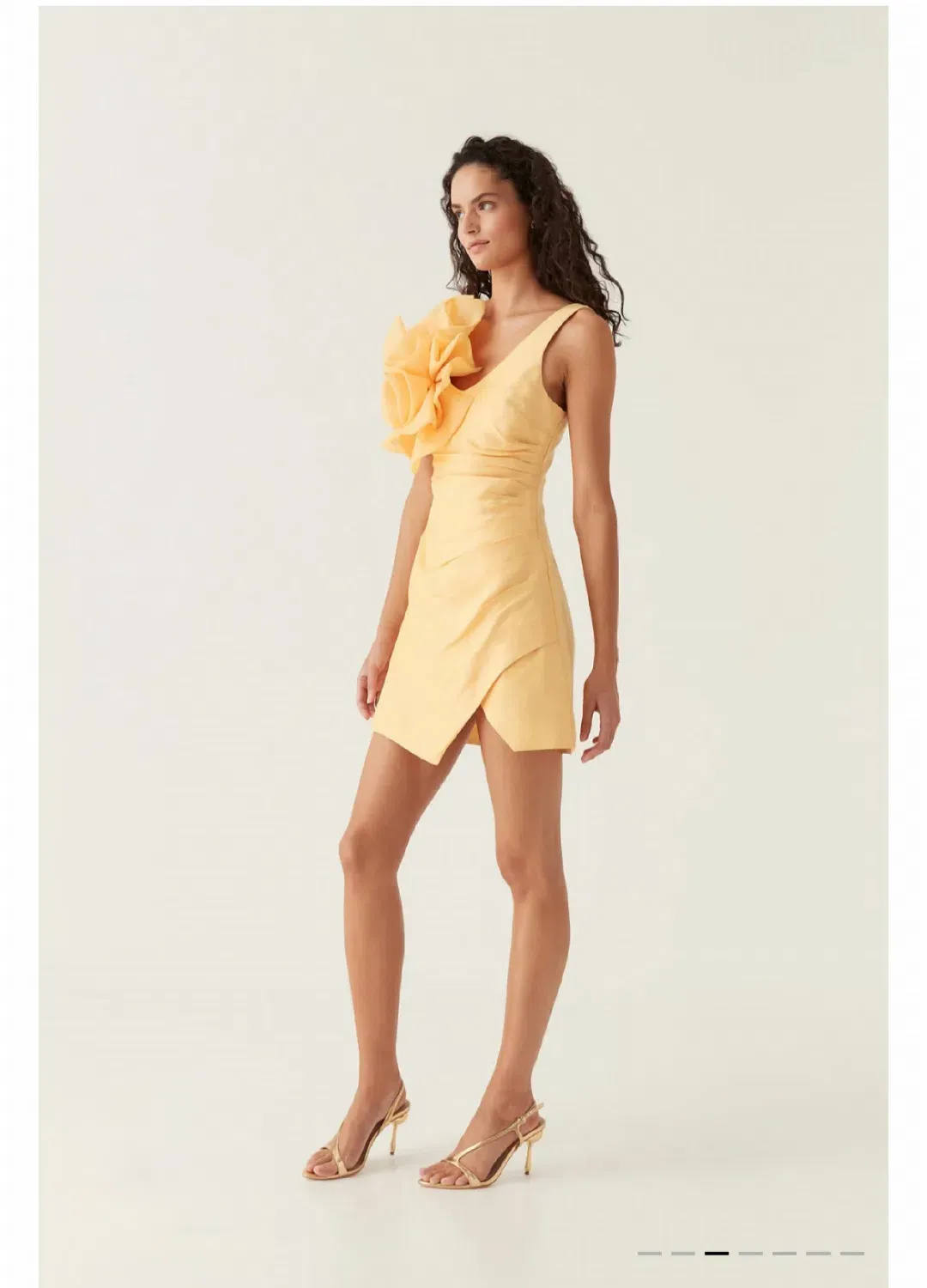 Aje Energy Mini Dress Marigold Size 8 for rent on The Volte - main image