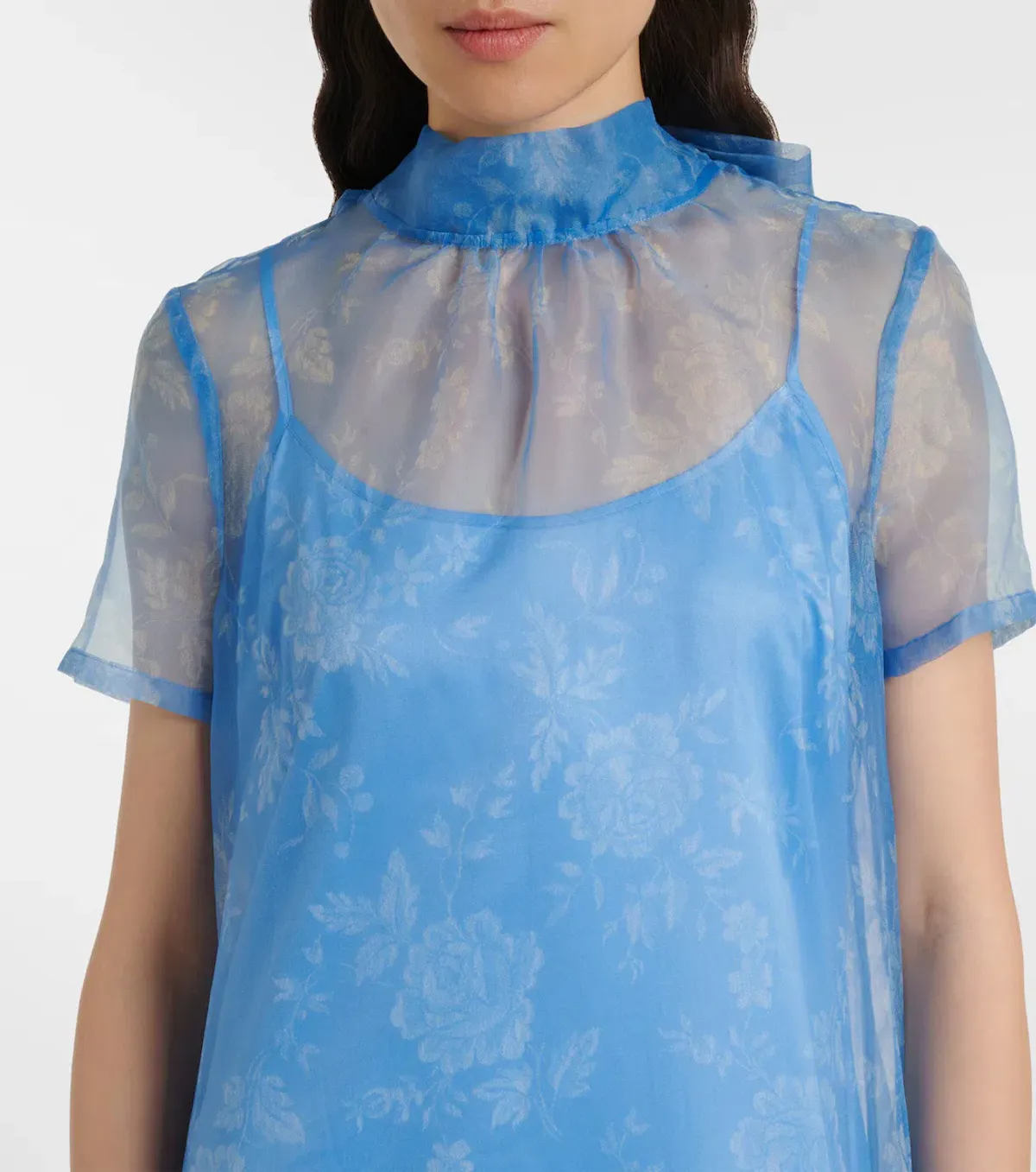 Staud Calluna Floral Organza Maxi Dress  - Image 5