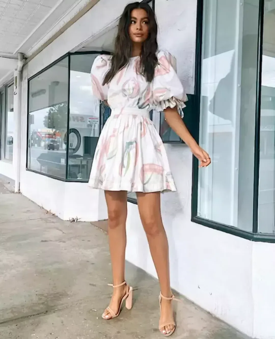 Aje Imprint Floral Mini Dress Size AU 6 / XS  for rent on The Volte - main image