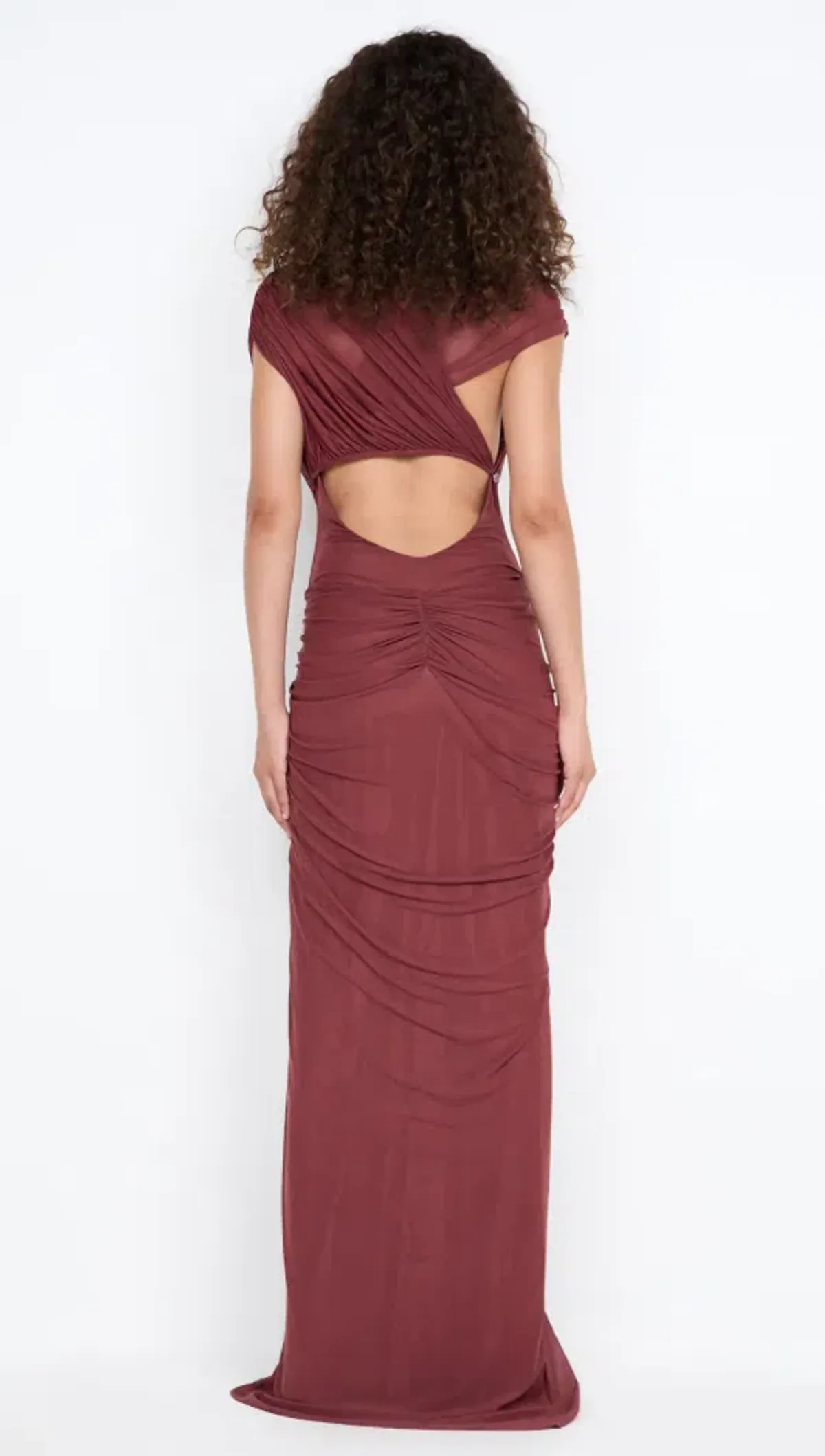 Bec & Bridge LEIA DRAPE MAXI DRESS Rust Size 8 - Image 2
