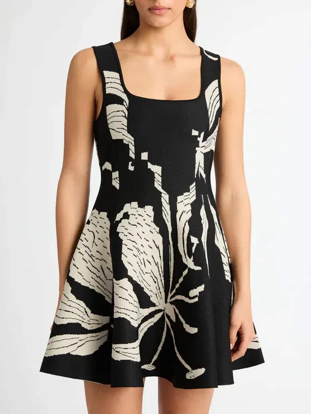 Sheike Lotus Flower Knit Dress for rent on The Volte - main image