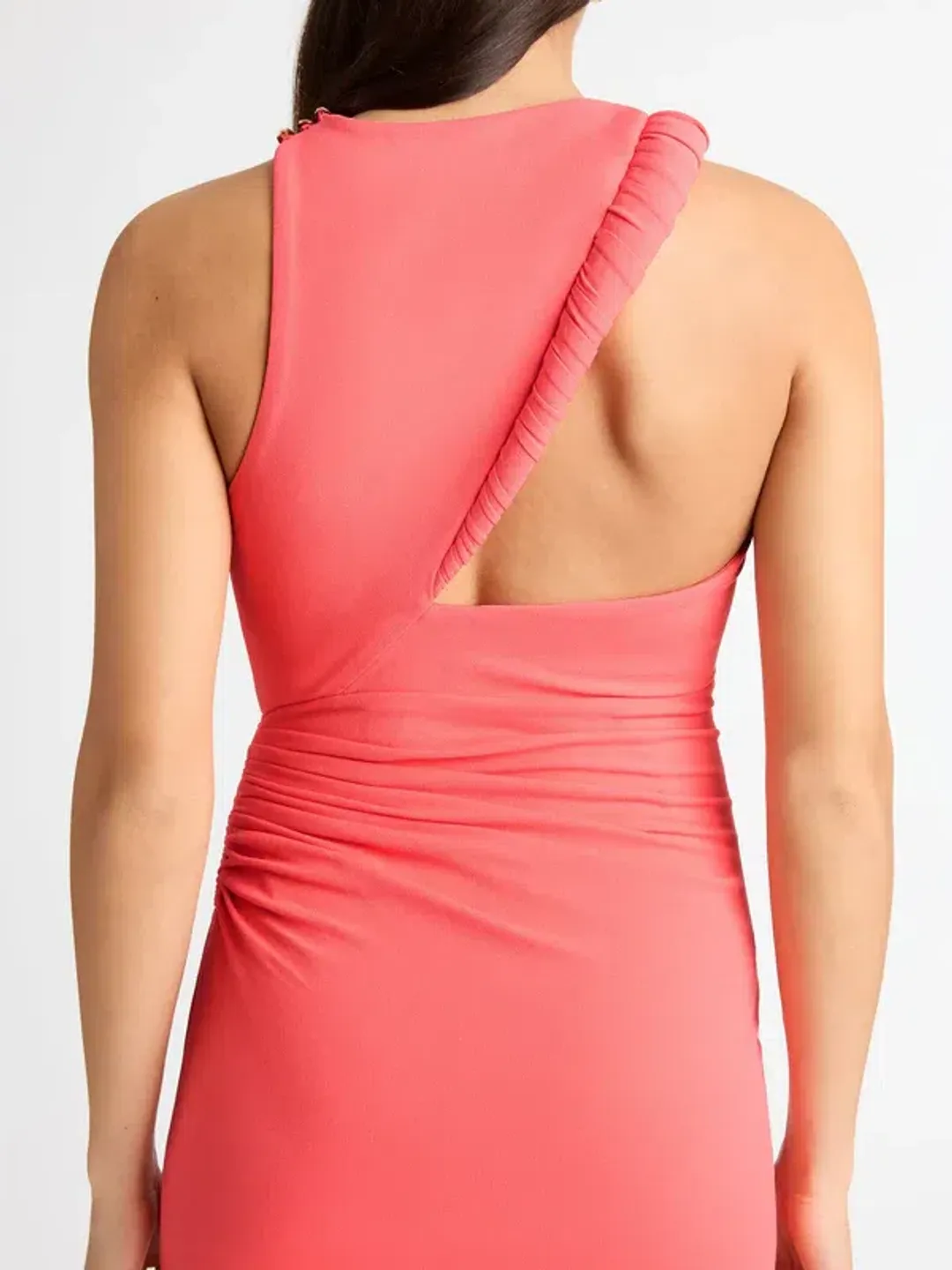 Sheike  Portland Midi Dress Peach for rent on The Volte - main image