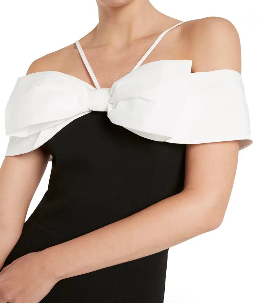 Rebecca Vallance Hepburn Midi Black/White Size 10 for rent on The Volte - main image