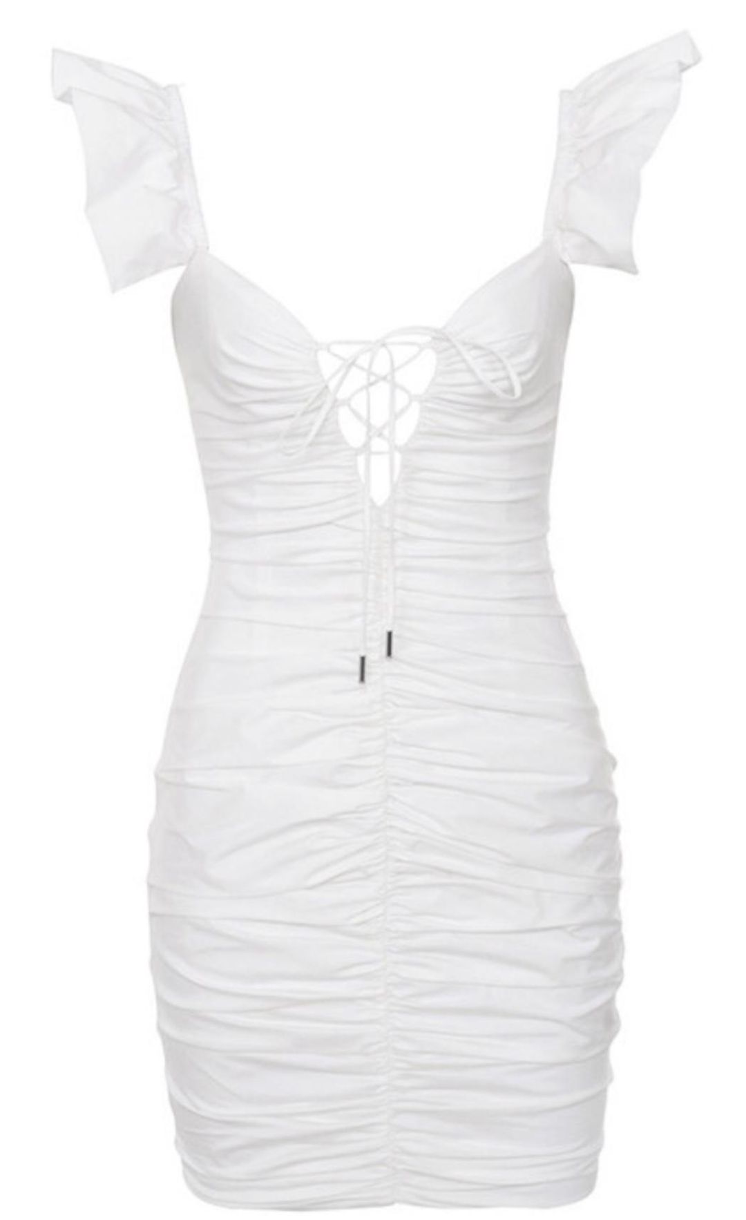 House of CB Kara Mini Dress White Size 8 for rent on The Volte - main image