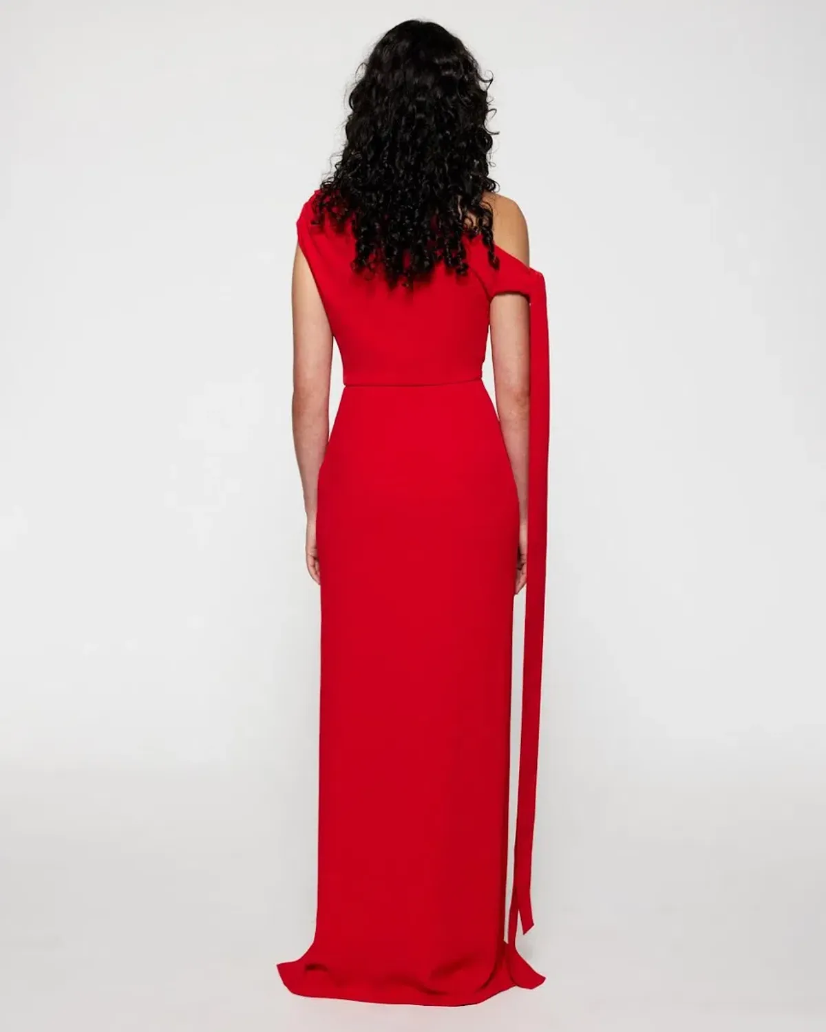 Solace London Irena Maxi Gown/Dress in Red AU12 - Image 3
