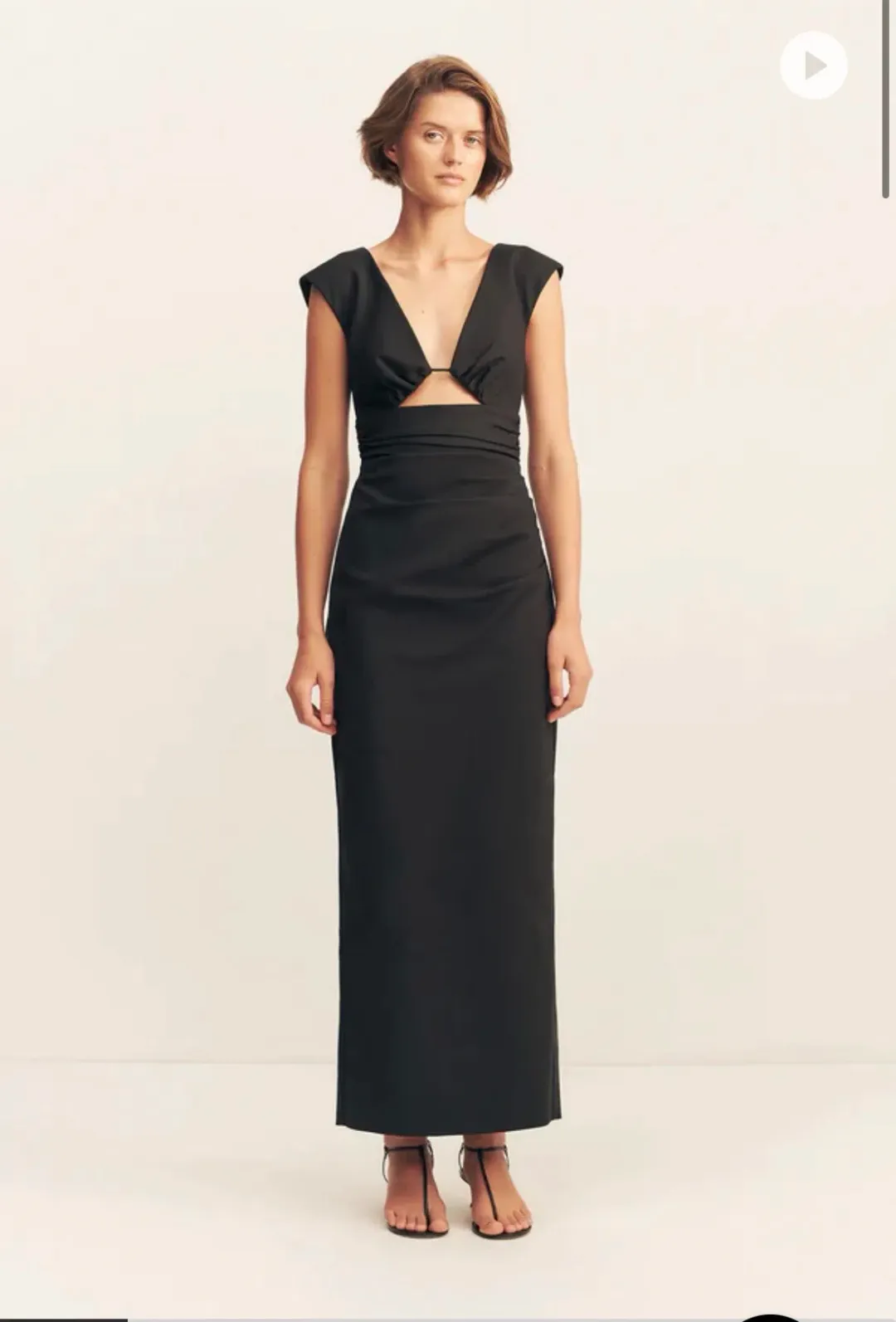 Shona Joy Lani Plunge Maxi black size 14 for rent on The Volte - main image