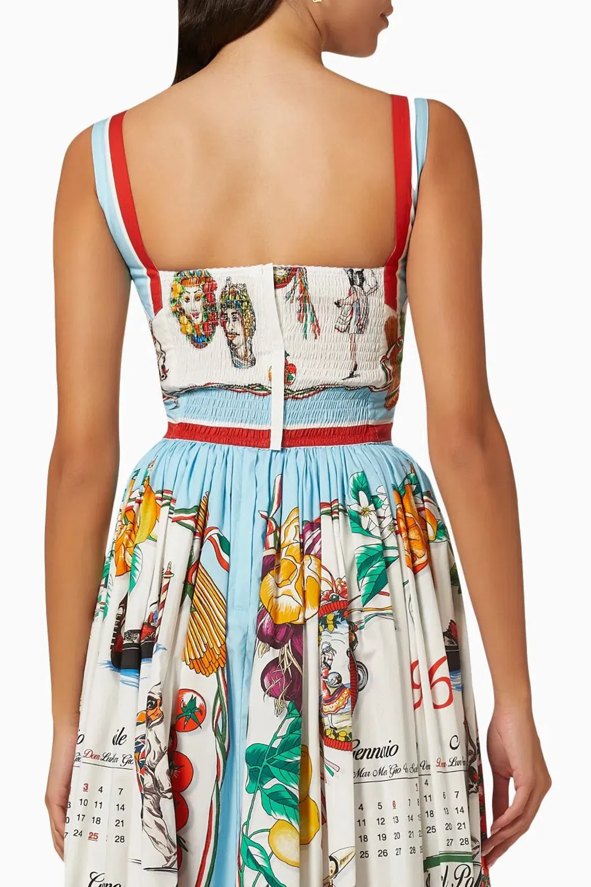 Dolce and Gabbana Calendar Print Corset and Skirt Set - Image 2